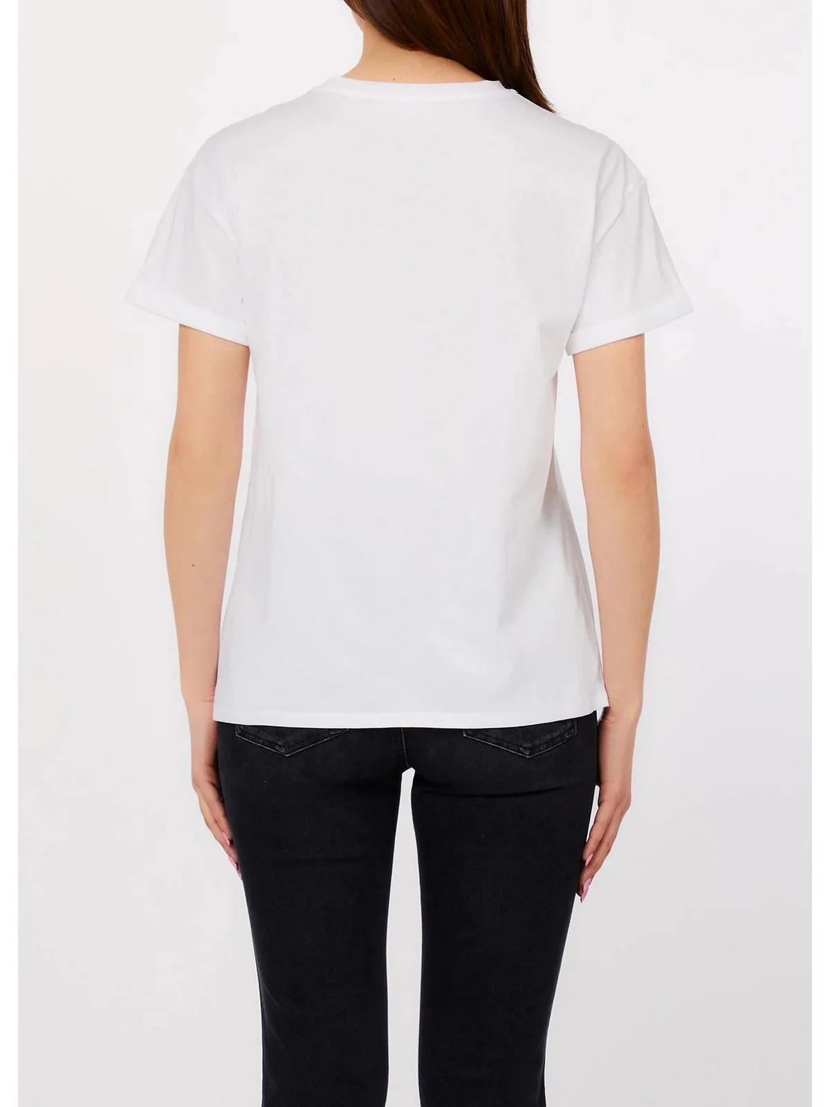 LIU JO WHITE T-shirt Donna  WA6372JS923 P9333 Bco LJ embr.fashion - Image 3