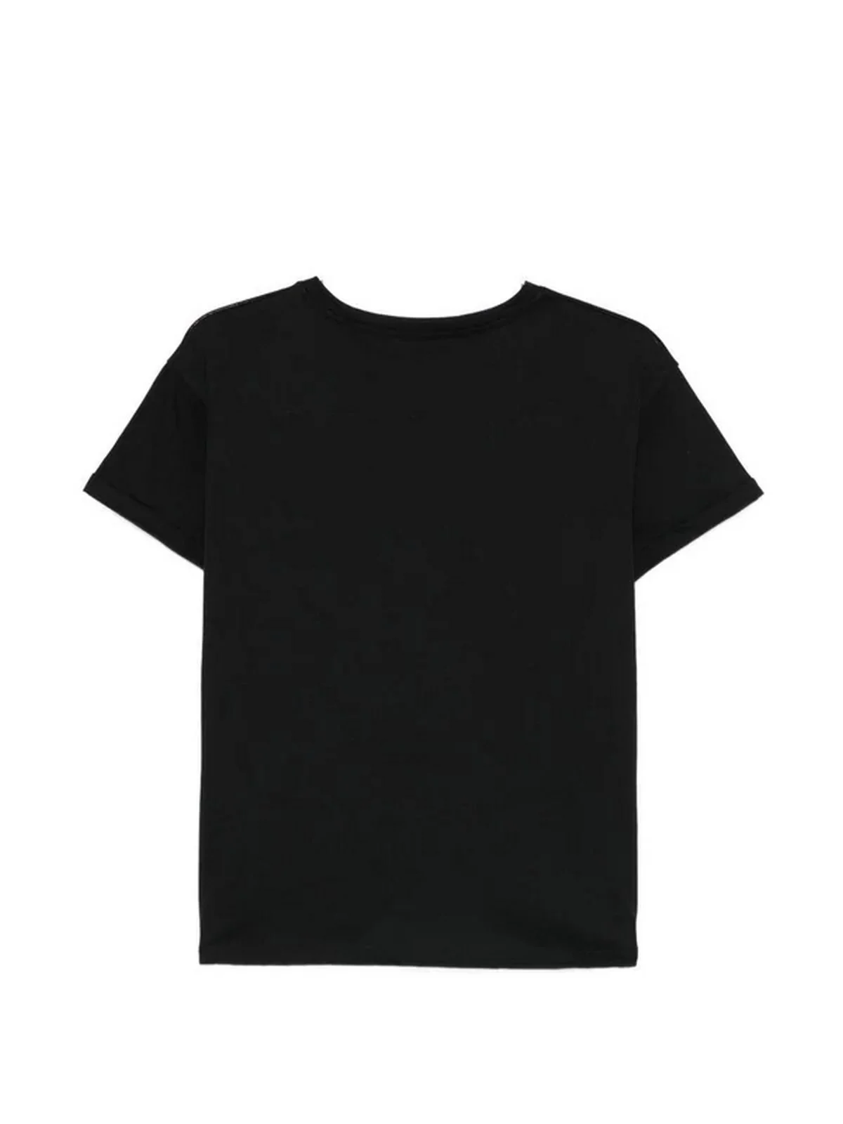 LIU JO WHITE T-shirt Donna  WA6372JS923 P9443 Nero LJ studs breast - Image 3