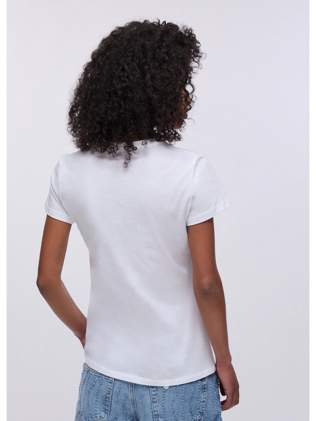 LIU JO WHITE T-shirt Donna  WA6493JS923 P9604 Bco LiuJo foulard bl - Image 2