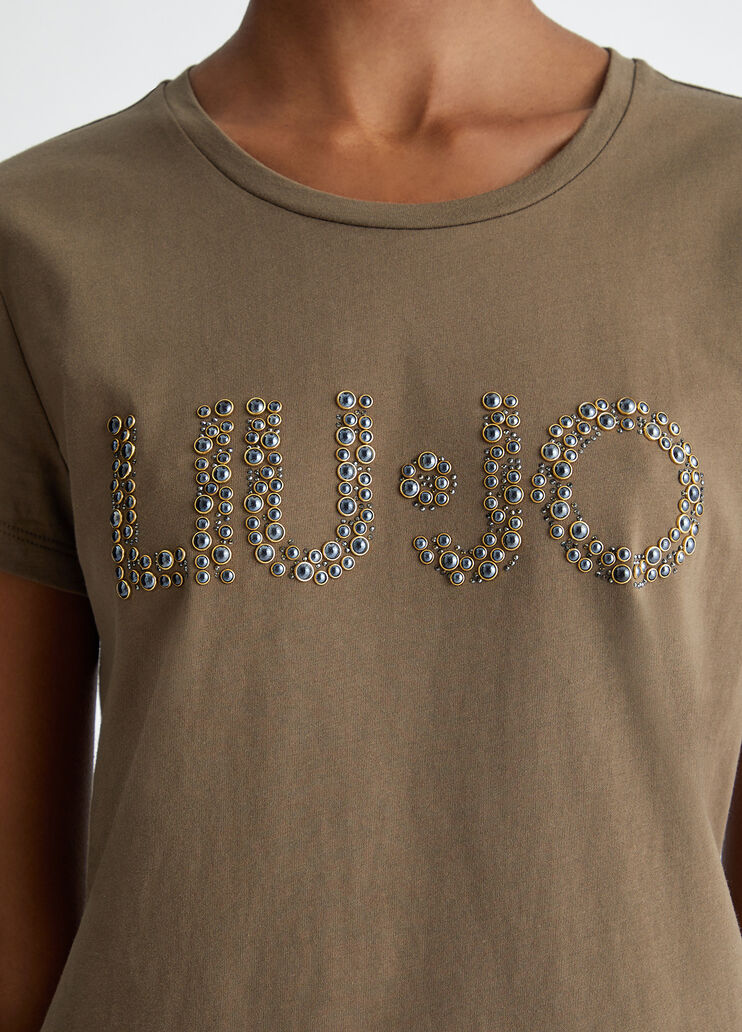 LIU JO WHITE T-Shirt e Polo Donna MA4322J5904 N9331 Verde - Image 2