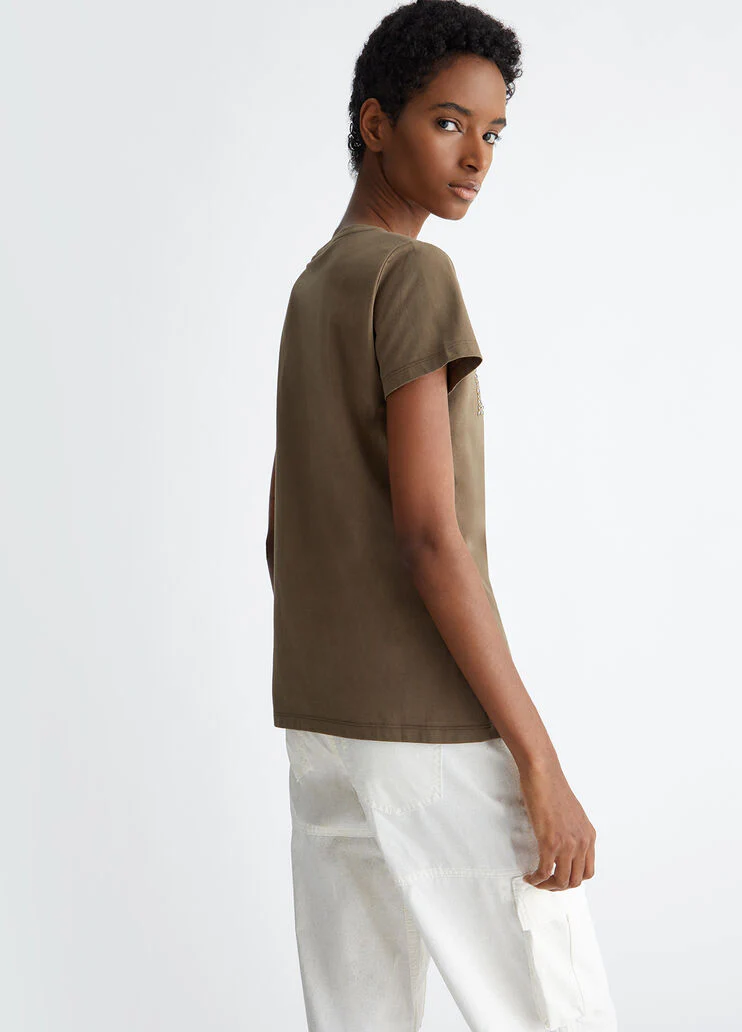 LIU JO WHITE T-Shirt e Polo Donna MA4322J5904 N9331 Verde - Image 4