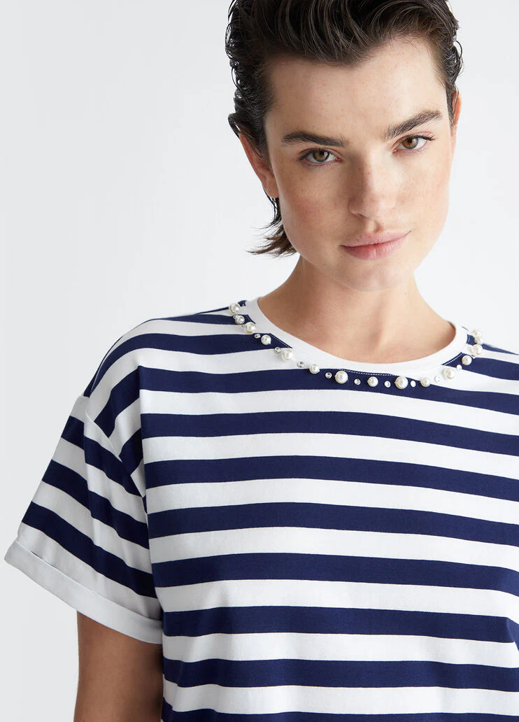 LIU JO WHITE T-Shirt e Polo Donna  MA4330J4698 C3407 Bianco - Image 2