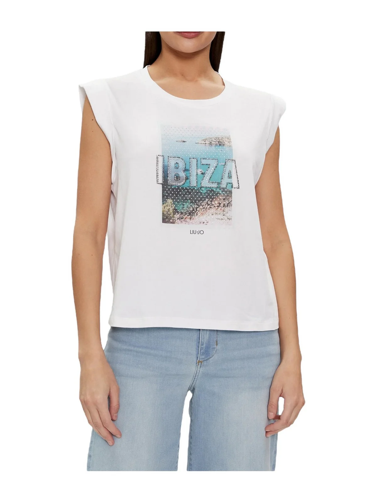 LIU JO WHITE T-Shirt e Polo Donna  MA4332J5003 N9277 Bianco - Image 2