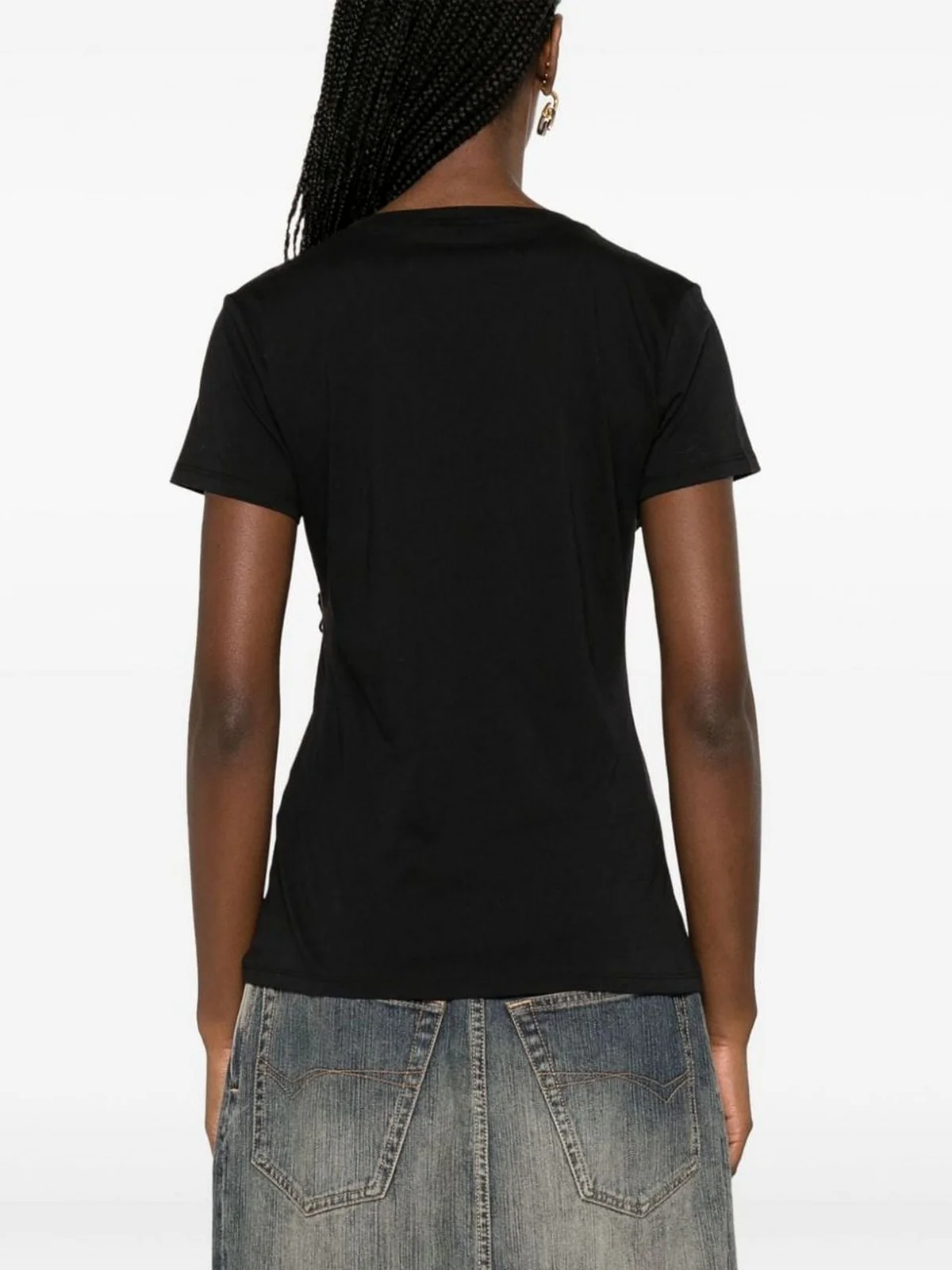 LIU JO WHITE T-Shirt e Polo Donna  WA4019JS923 Q9993 Nero - Image 3