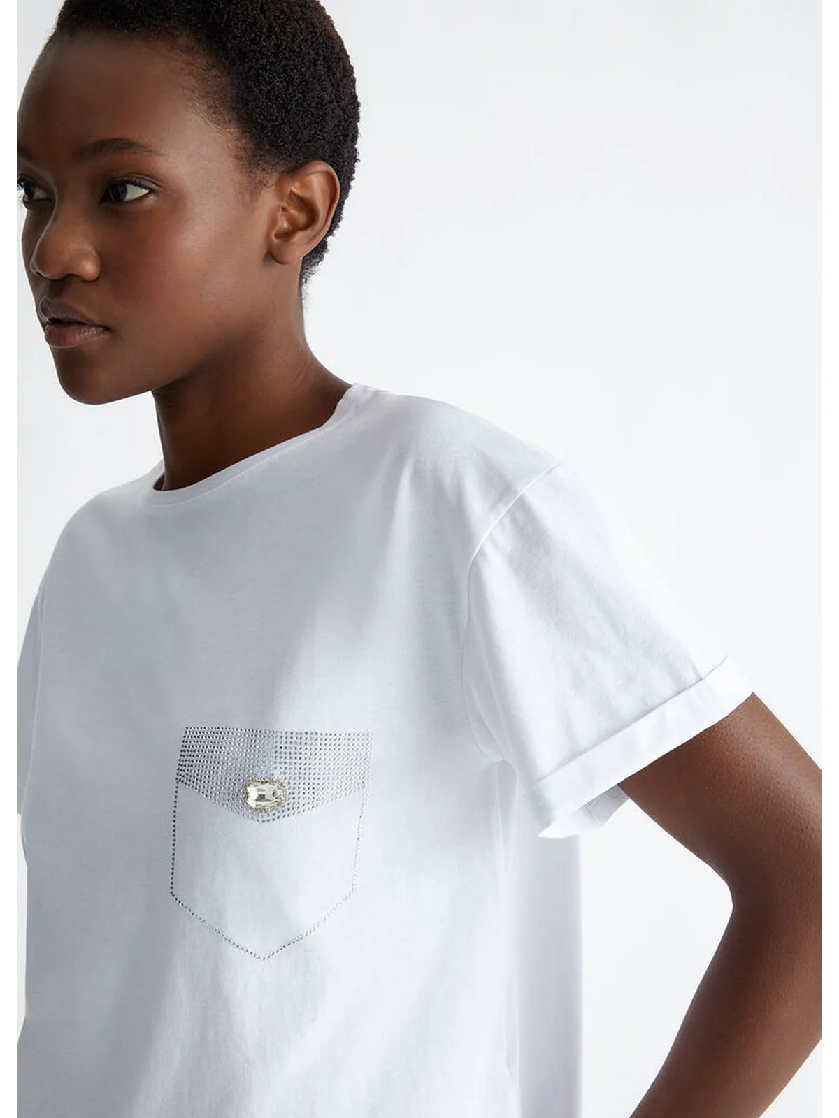 LIU JO WHITE T-Shirt e Polo Donna  WA4050J6308 Q9991 Bianco - Image 2