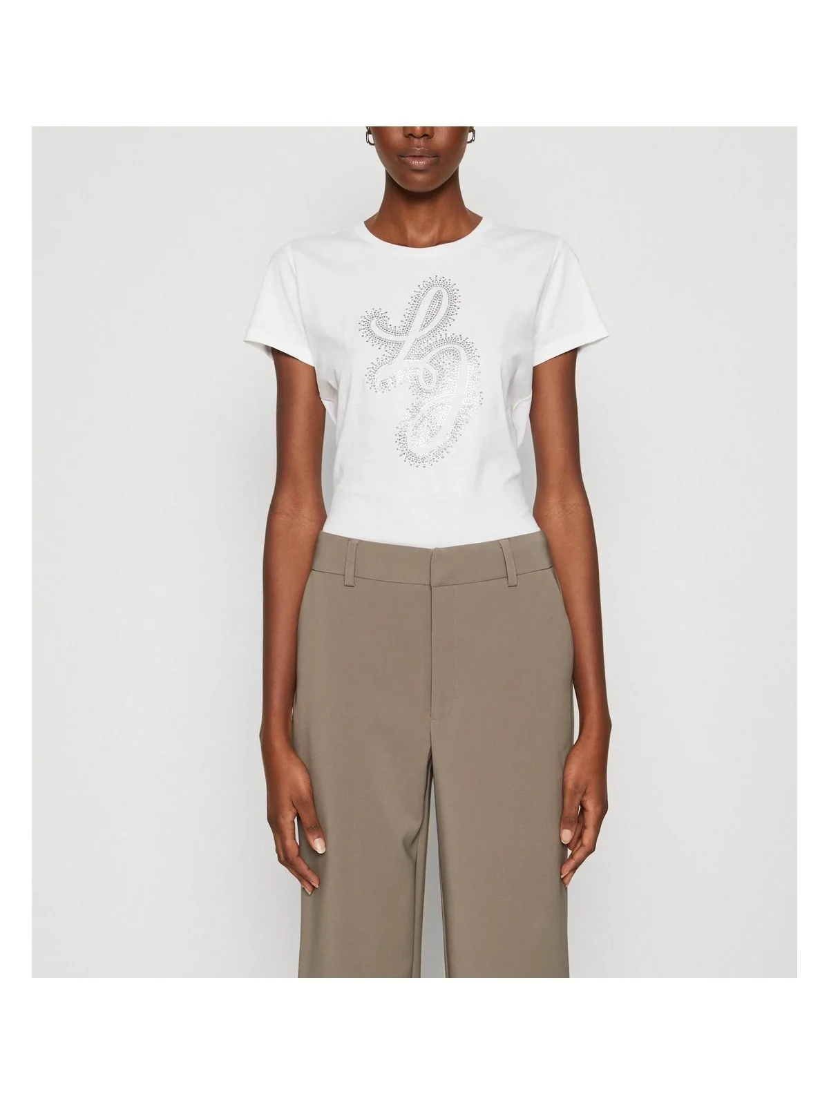 LIU JO WHITE T-Shirt e Polo Donna  WA4051JS923 Q9979 Bianco - Image 3