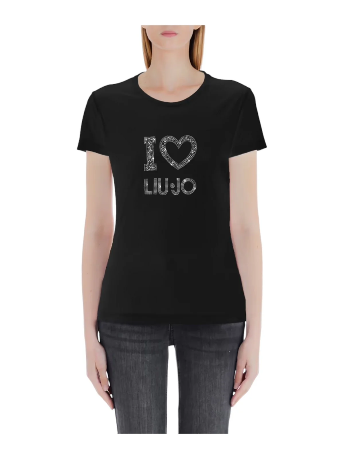 LIU JO WHITE T-Shirt e Polo Donna WF3076JS923 Q9739 Nero