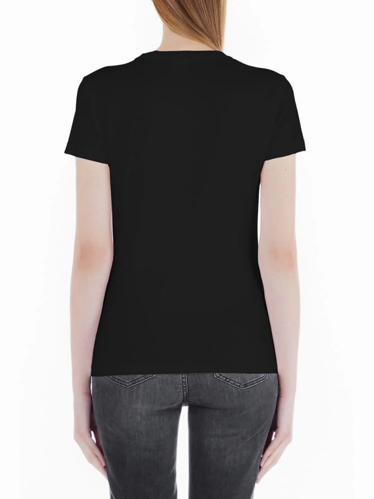 LIU JO WHITE T-Shirt e Polo Donna WF3076JS923 Q9739 Nero - Image 2