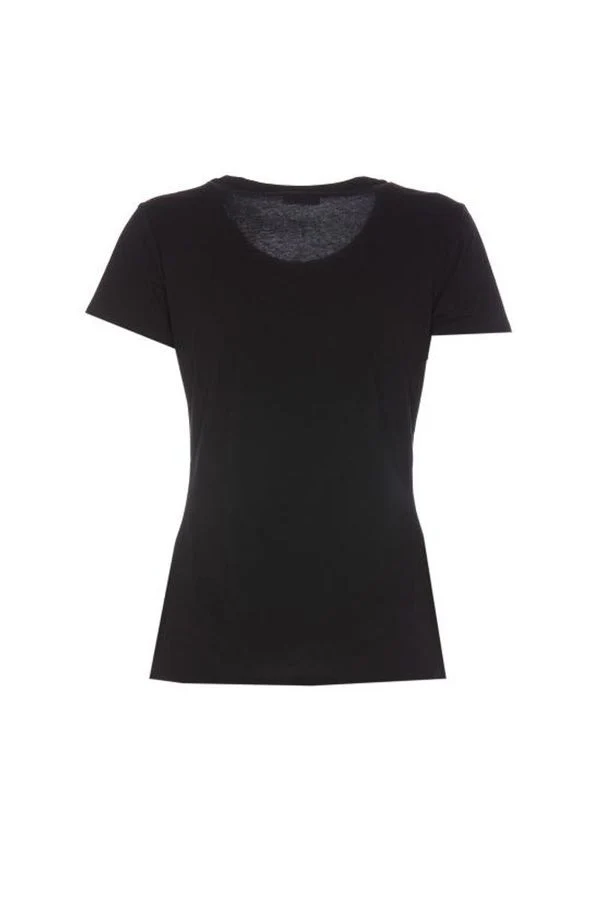 LIU JO WHITE T-Shirt e Polo Donna  WF4102J5904 N9882 Nero - Image 4