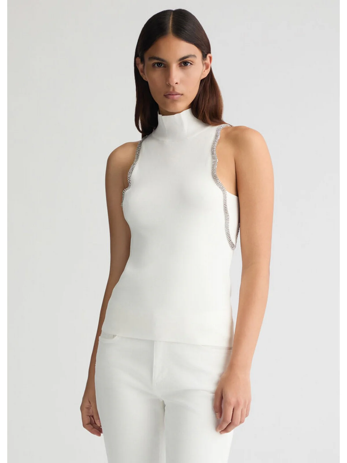 LIU JO WHITE Top Donna  WA5224MS55N 10701 Bianco - Image 5
