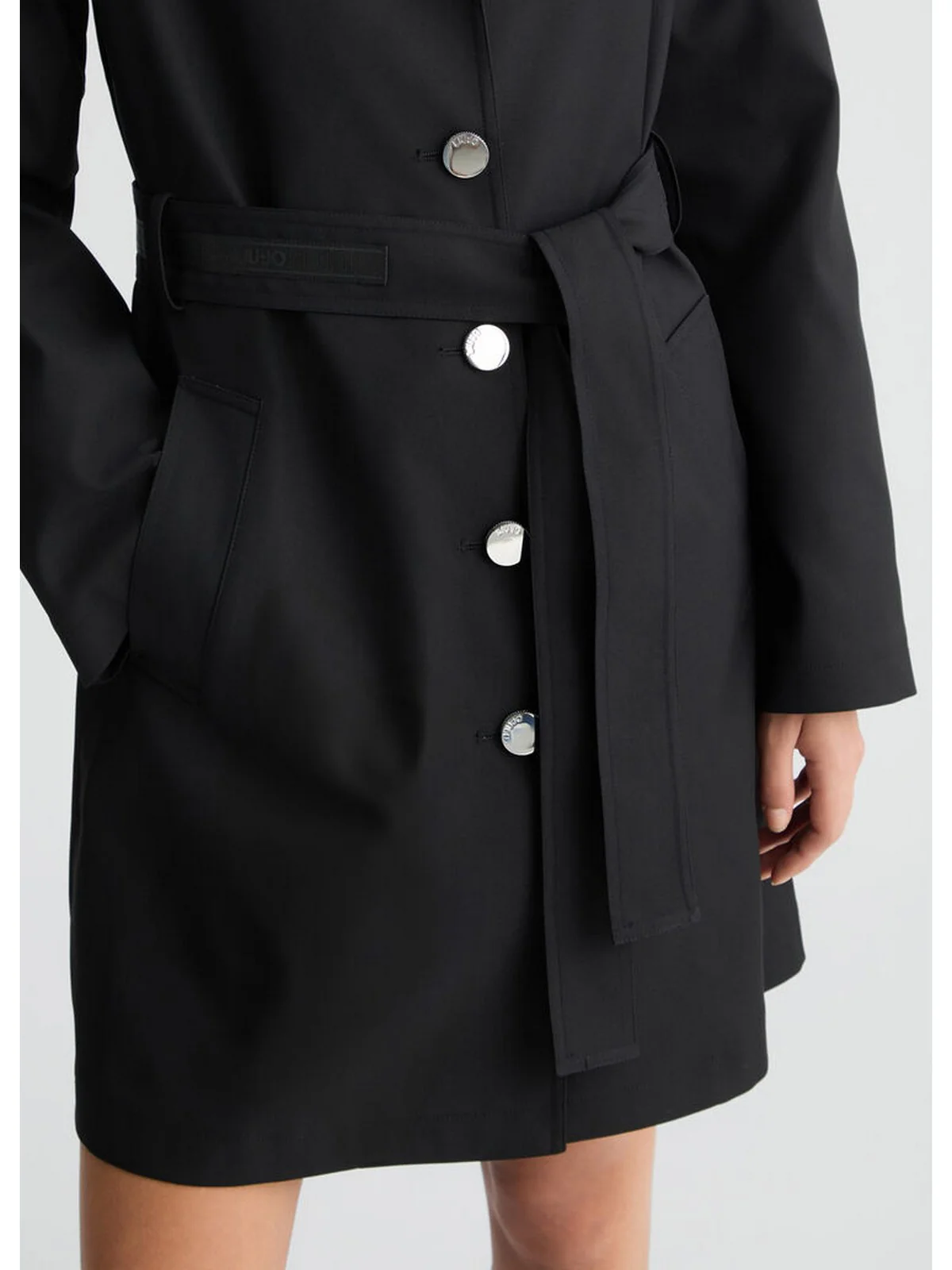 LIU JO WHITE Trench Donna  WA5242T3929 M9520 Nero - Image 2
