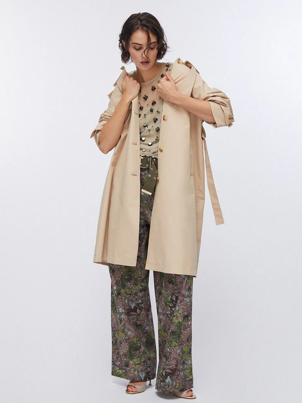 LIU JO WHITE Trench Donna  WA6317T3508 41208 Cream beige - Image 2