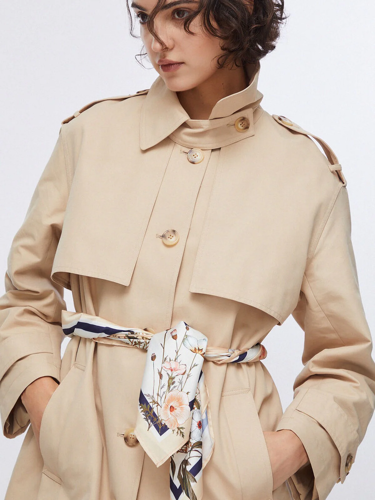 LIU JO WHITE Trench Donna  WA6317T3508 41208 Cream beige - Image 4