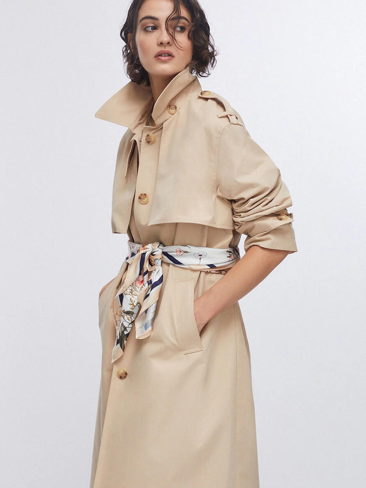 LIU JO WHITE Trench Donna  WA6317T3508 41208 Cream beige - Image 5