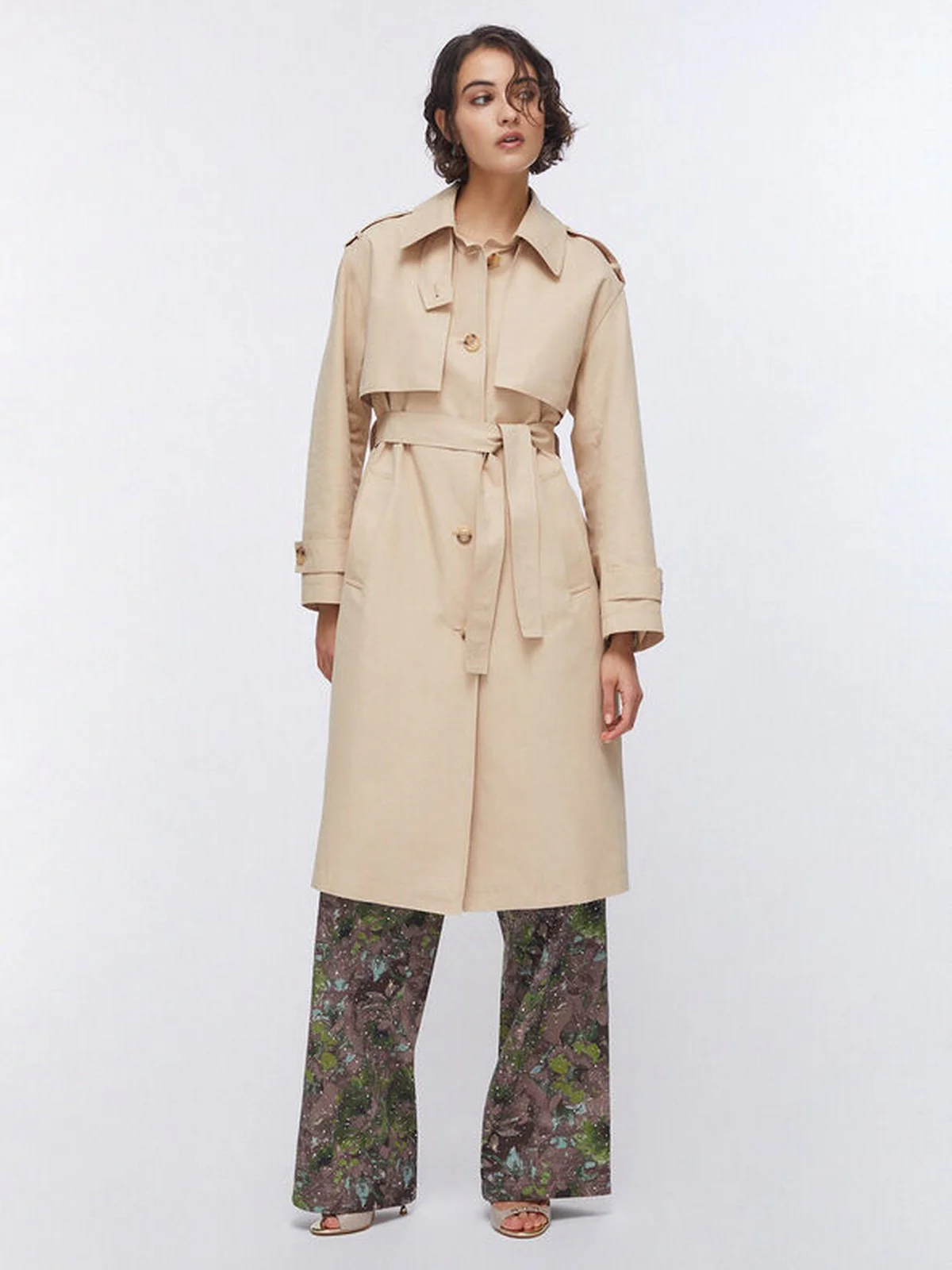 LIU JO WHITE Trench Donna  WA6317T3508 41208 Cream beige - Image 7