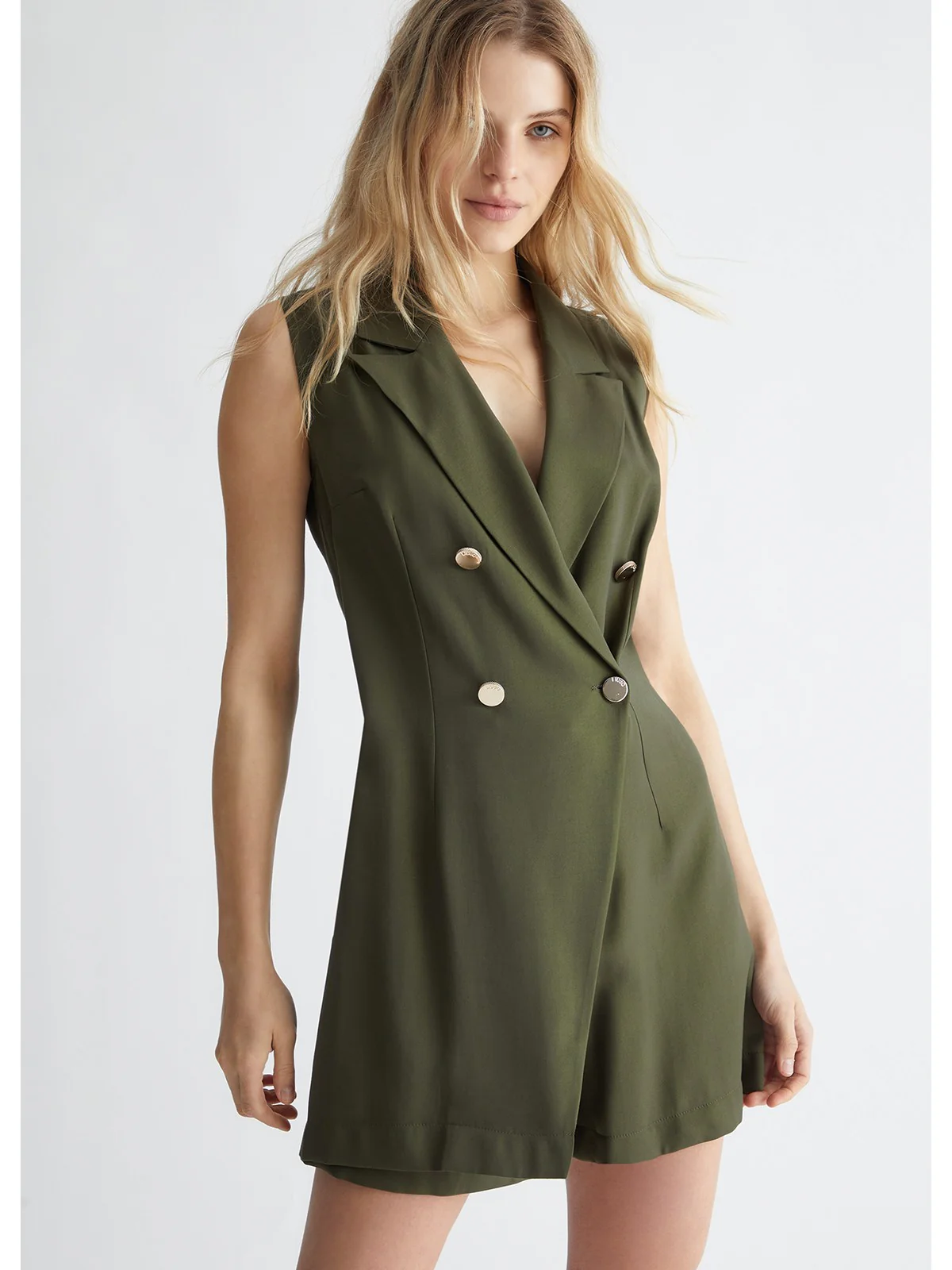 LIU JO WHITE Tuta Donna MA4357T3406 X0542 Verde - Image 2