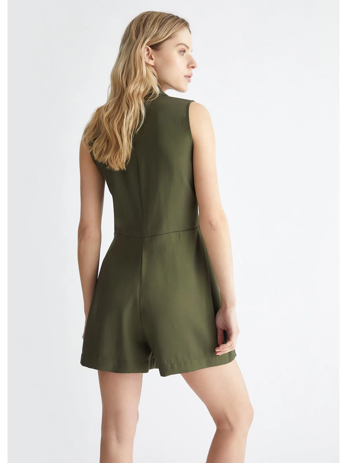 LIU JO WHITE Tuta Donna MA4357T3406 X0542 Verde - Image 3