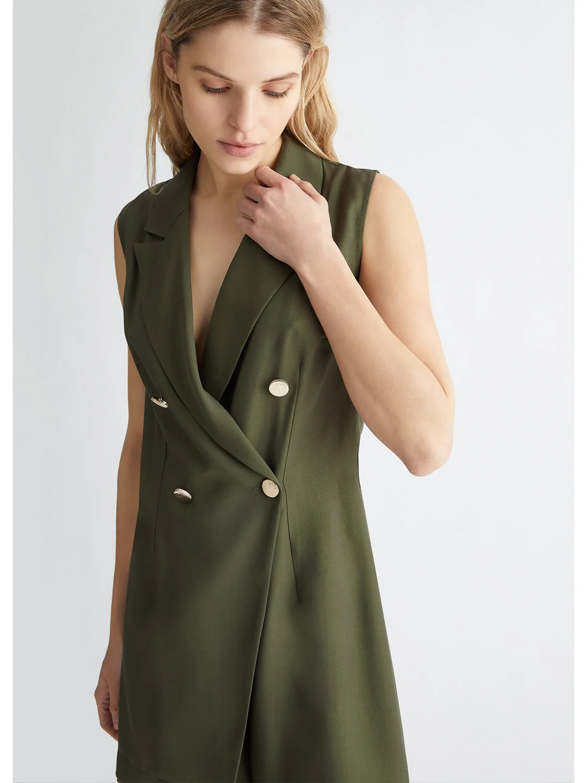 LIU JO WHITE Tuta Donna MA4357T3406 X0542 Verde - Image 4