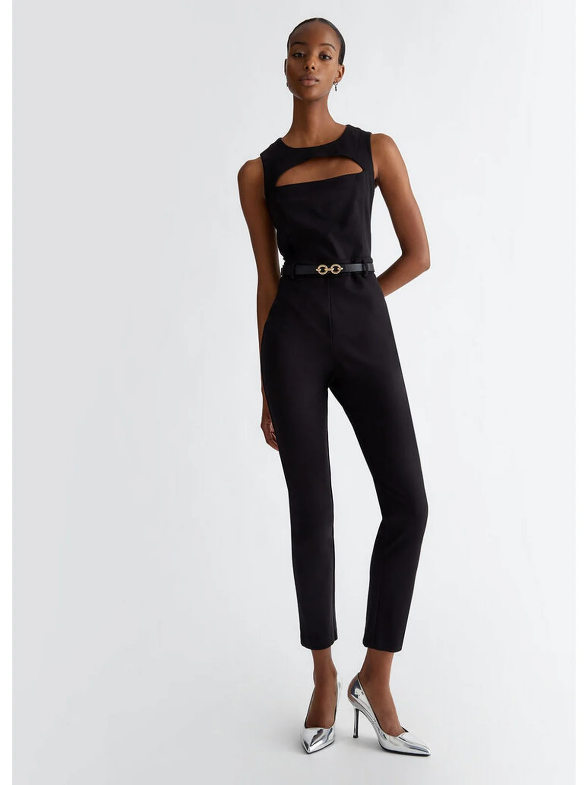 LIU JO WHITE Tuta Donna  WF4385J9189 22222 Nero - Image 4