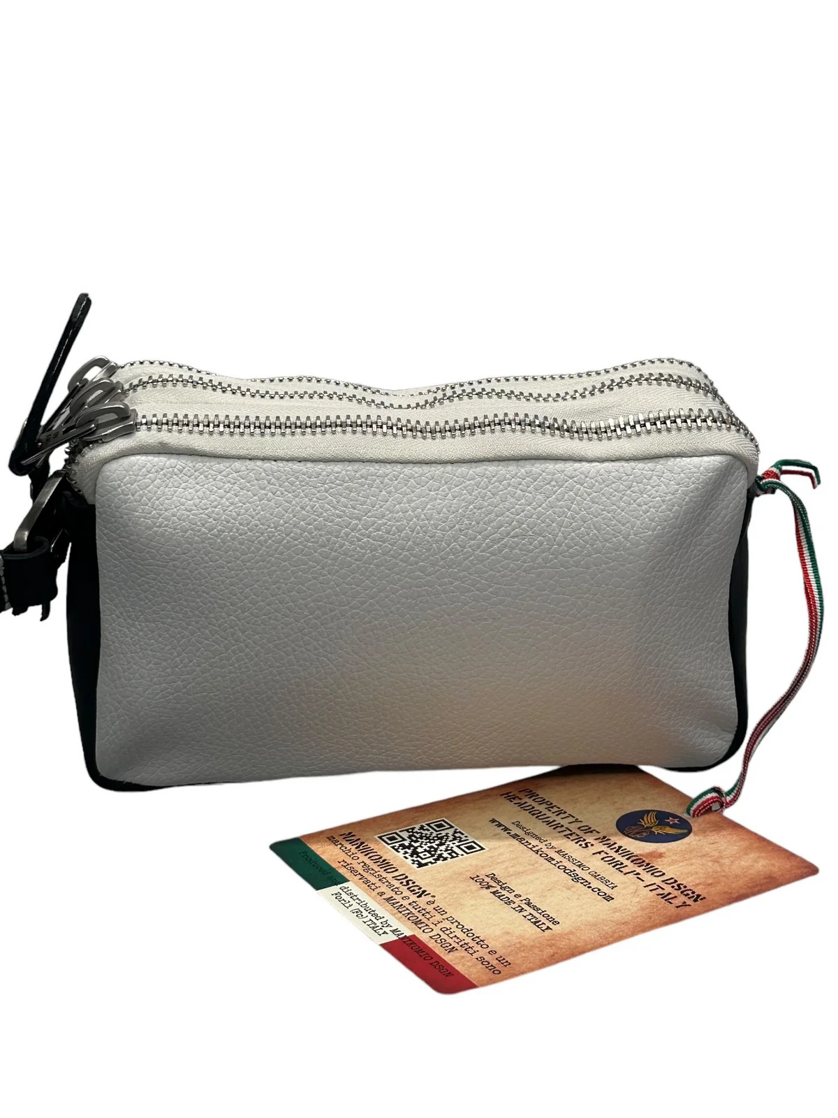 MANIKOMIO DSGN Pochette Uomo Borbello CLUTCH PM02 Bianco - Image 3
