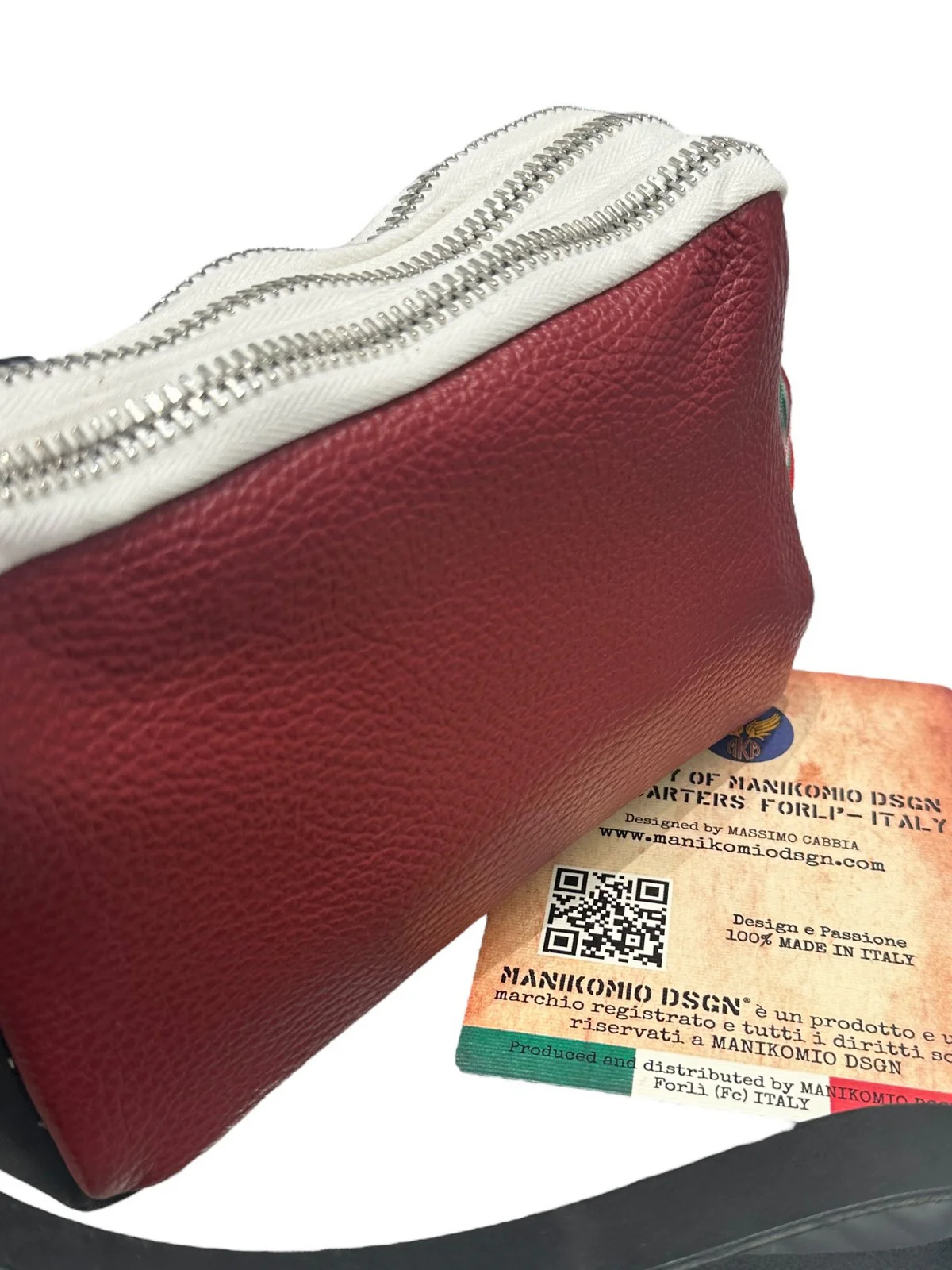 MANIKOMIO DSGN Pochette Uomo Borbello CLUTCH PM17 Rosso - Image 2