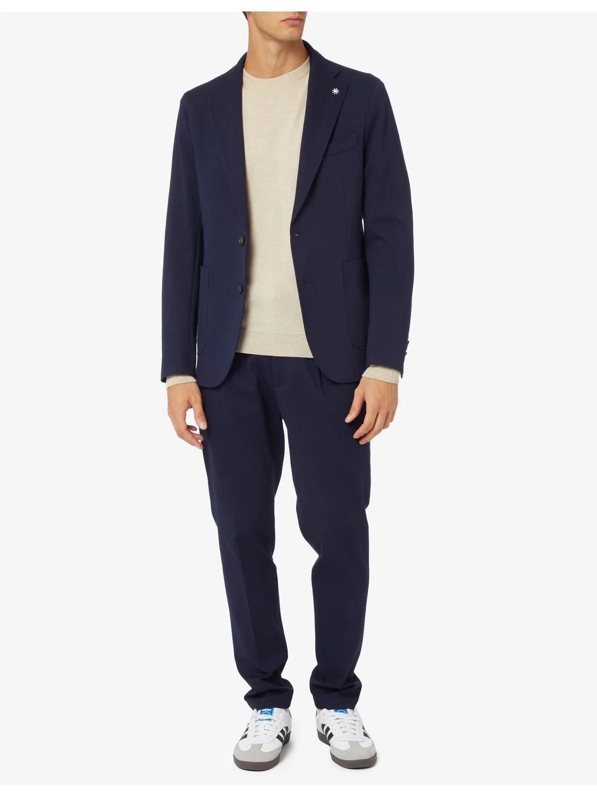 MANUEL RITZ Giacca Uomo  3532G2728M 233760 89 Blu - Image 5