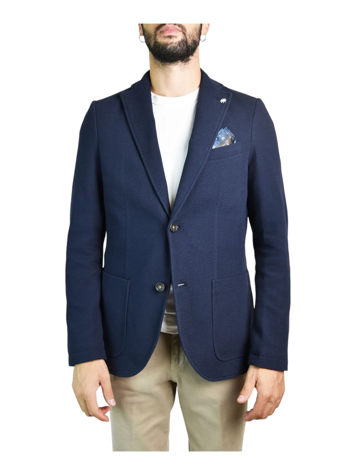 MANUEL RITZ Giacca Uomo  3532G2900M 233925 89 Blu - Image 2