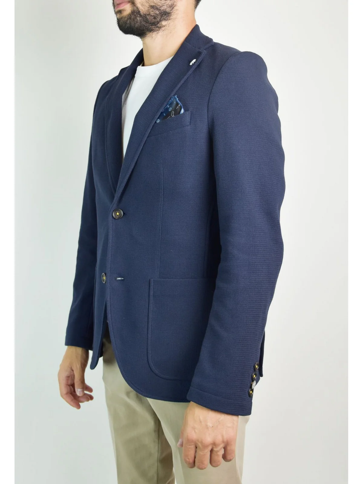MANUEL RITZ Giacca Uomo  3532G2900M 233925 89 Blu - Image 4