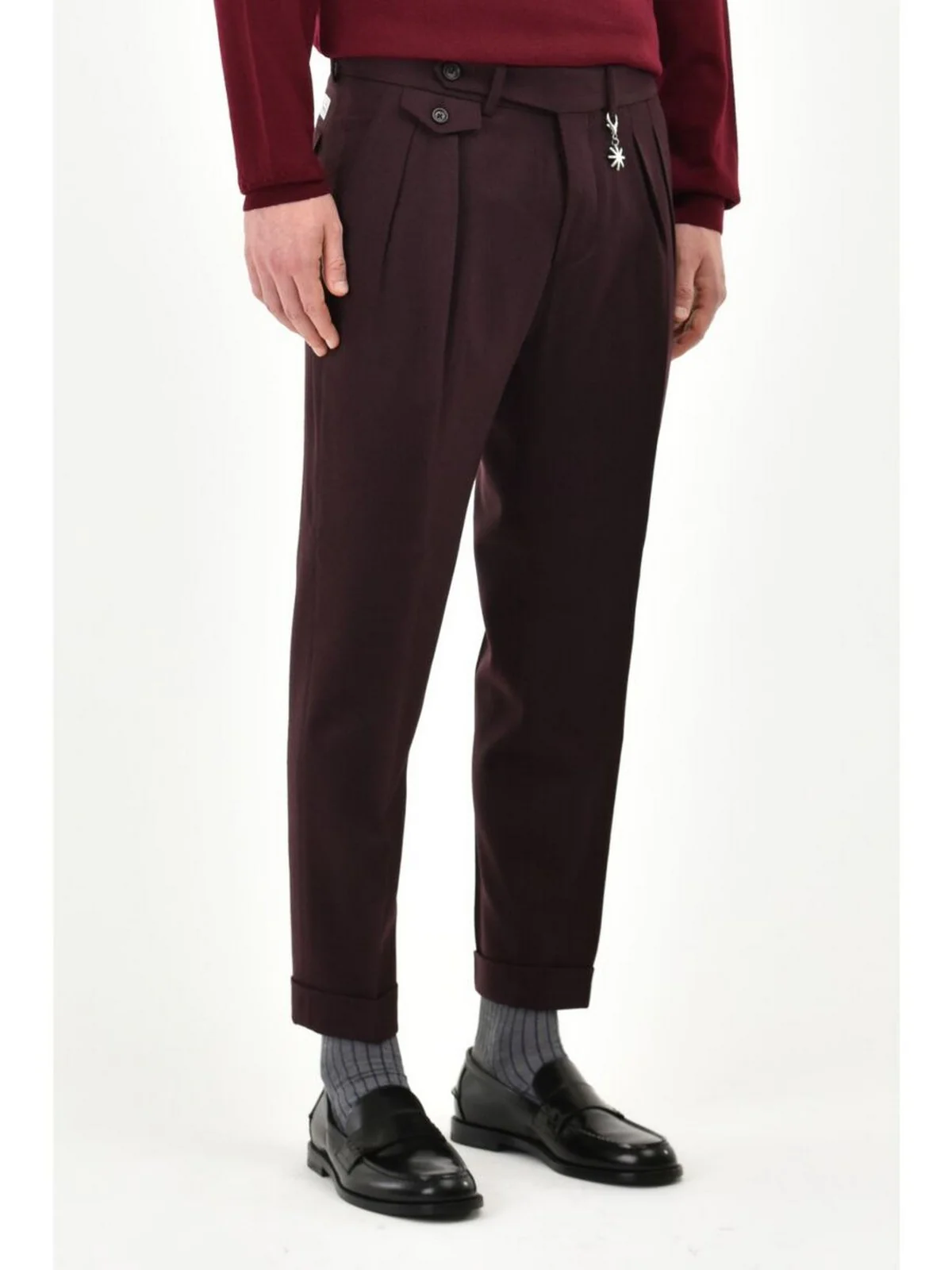 MANUEL RITZ Pantalone Uomo 3532P1668 230501 20 Rosso - Image 2
