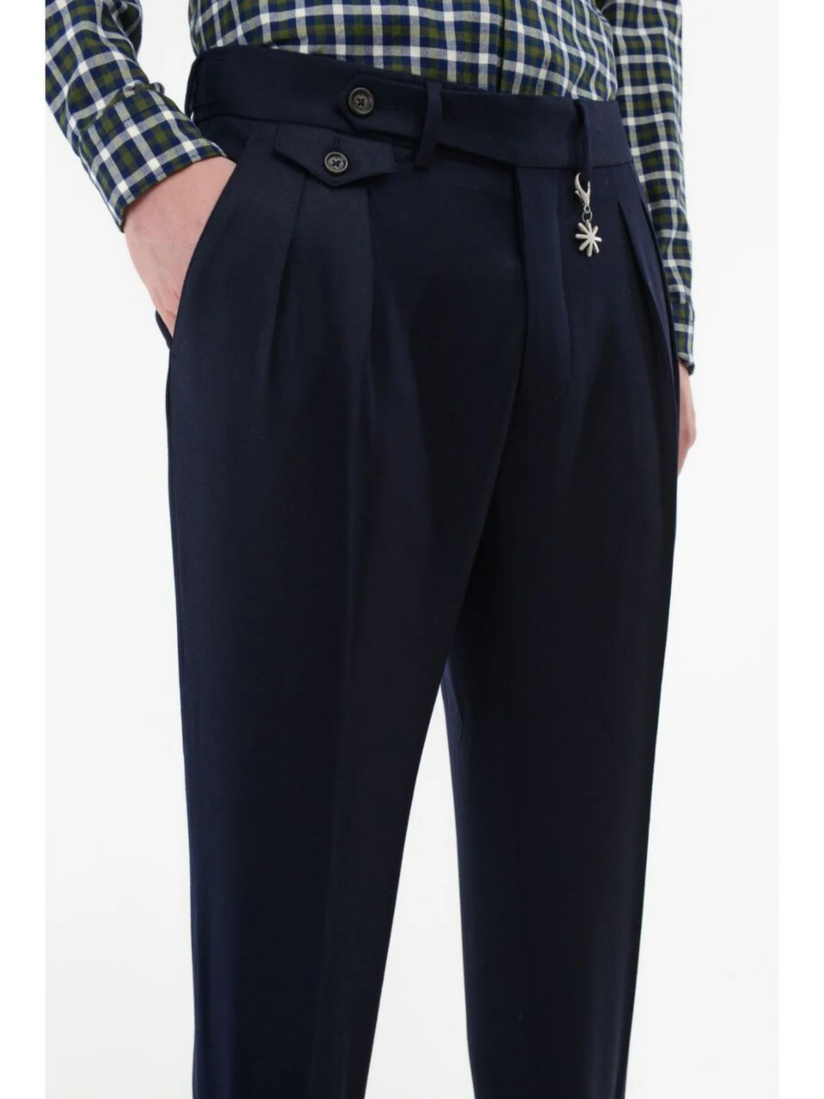 MANUEL RITZ Pantalone Uomo  3532P1668 230501 89 Blu - Image 3