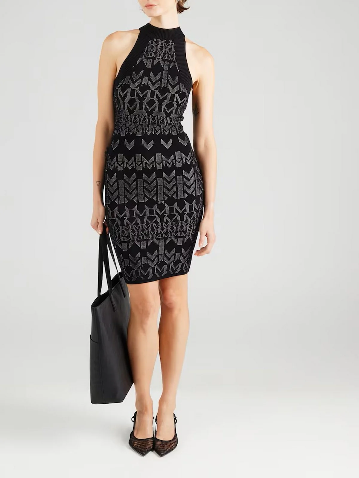 MARCIANO Abito Donna BILLIE MONOGRAM DRESS SWTR 5YGK19 5877Z FNWI GEOMETRIC MONOGRAM N - Image 2