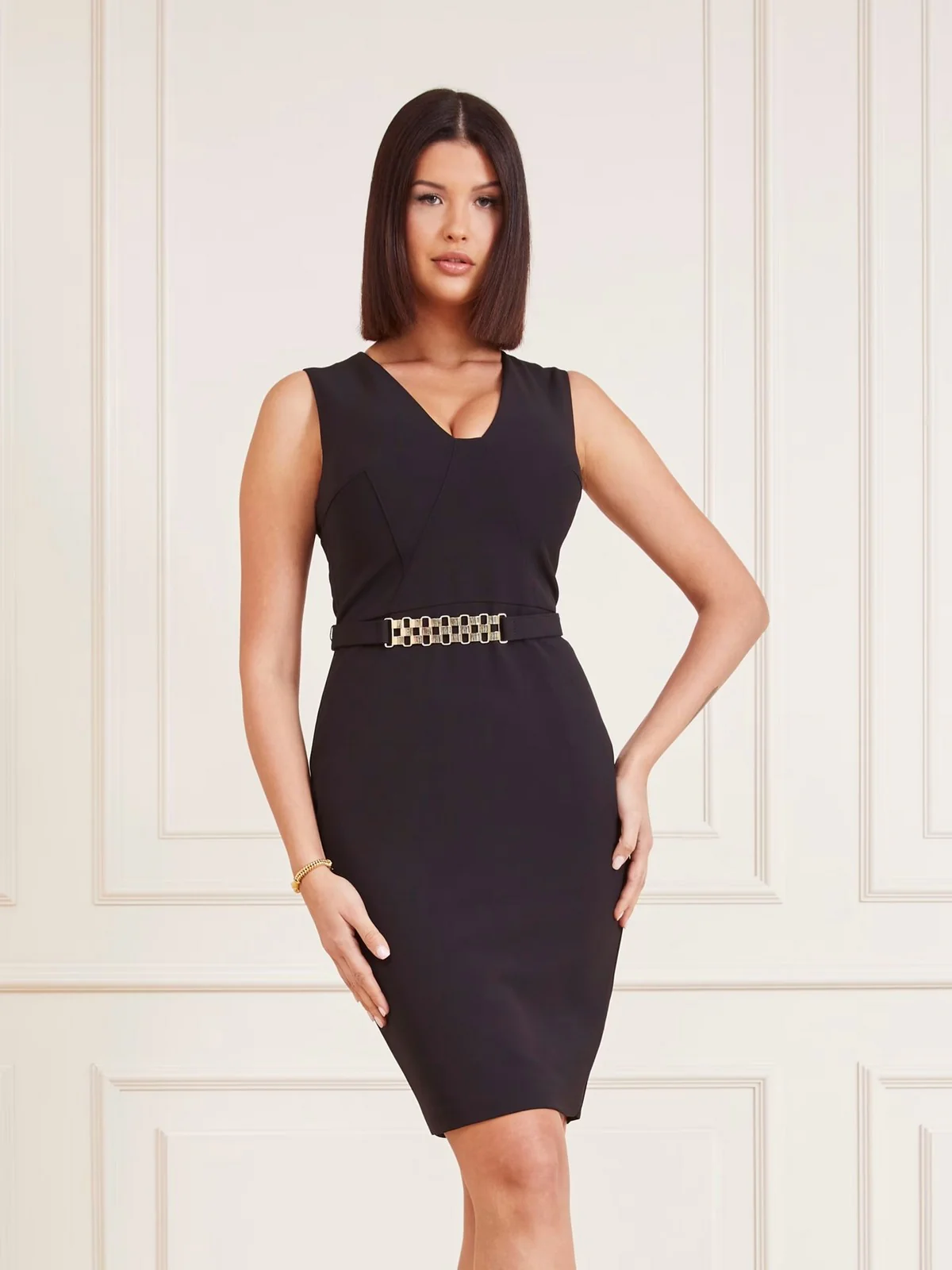 MARCIANO Abito Donna DALLAS DRESS 4GGK31 7070A JBLK Nero - Image 4