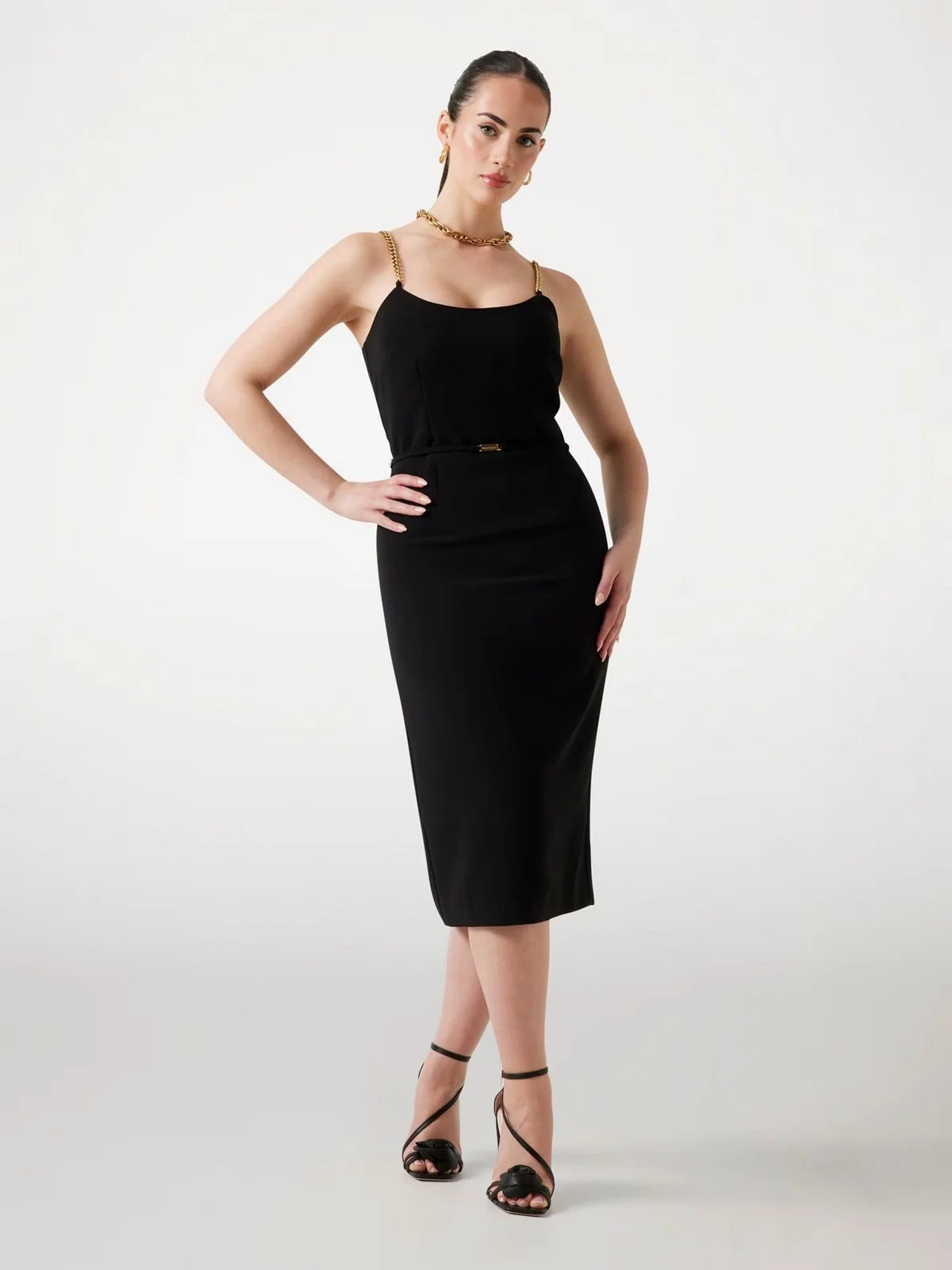 MARCIANO Abito Donna ELLA SHOULDER STRAP DRESS 5YGK09 7357A JBLK Jet Black A996 - Image 2