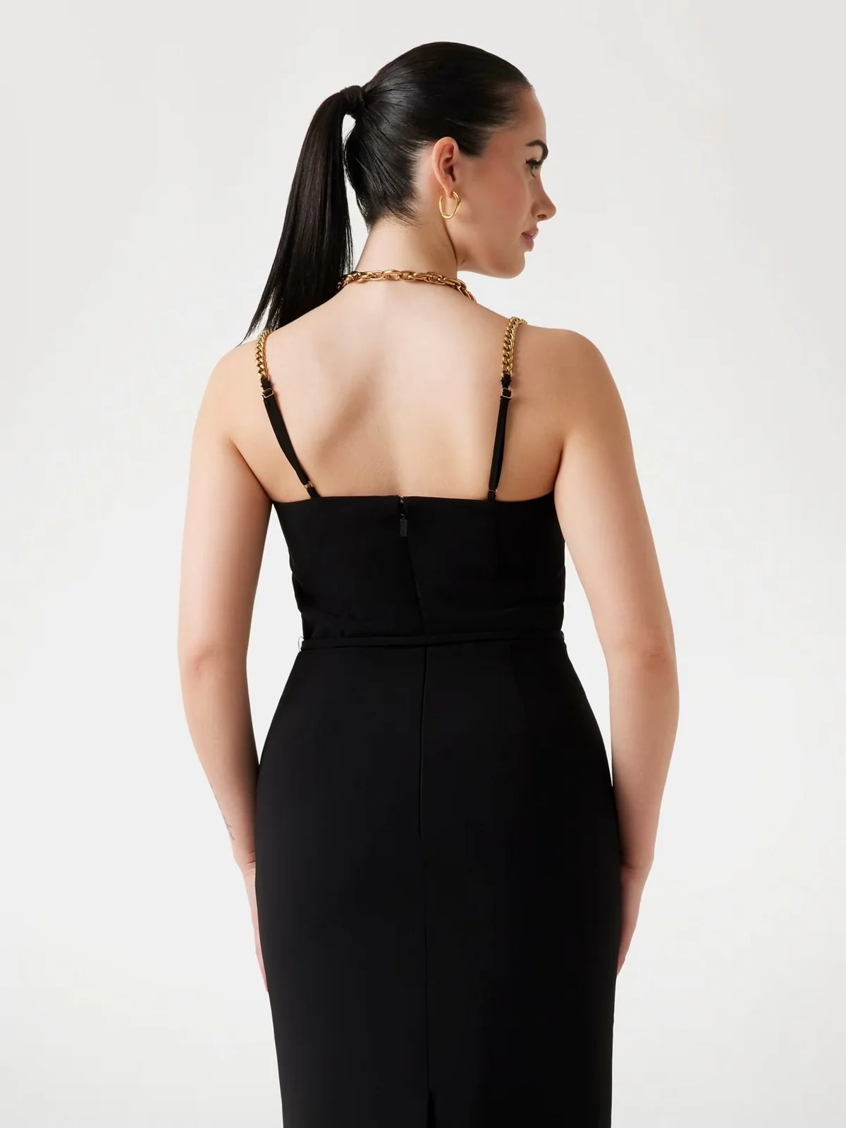 MARCIANO Abito Donna ELLA SHOULDER STRAP DRESS 5YGK09 7357A JBLK Jet Black A996 - Image 5