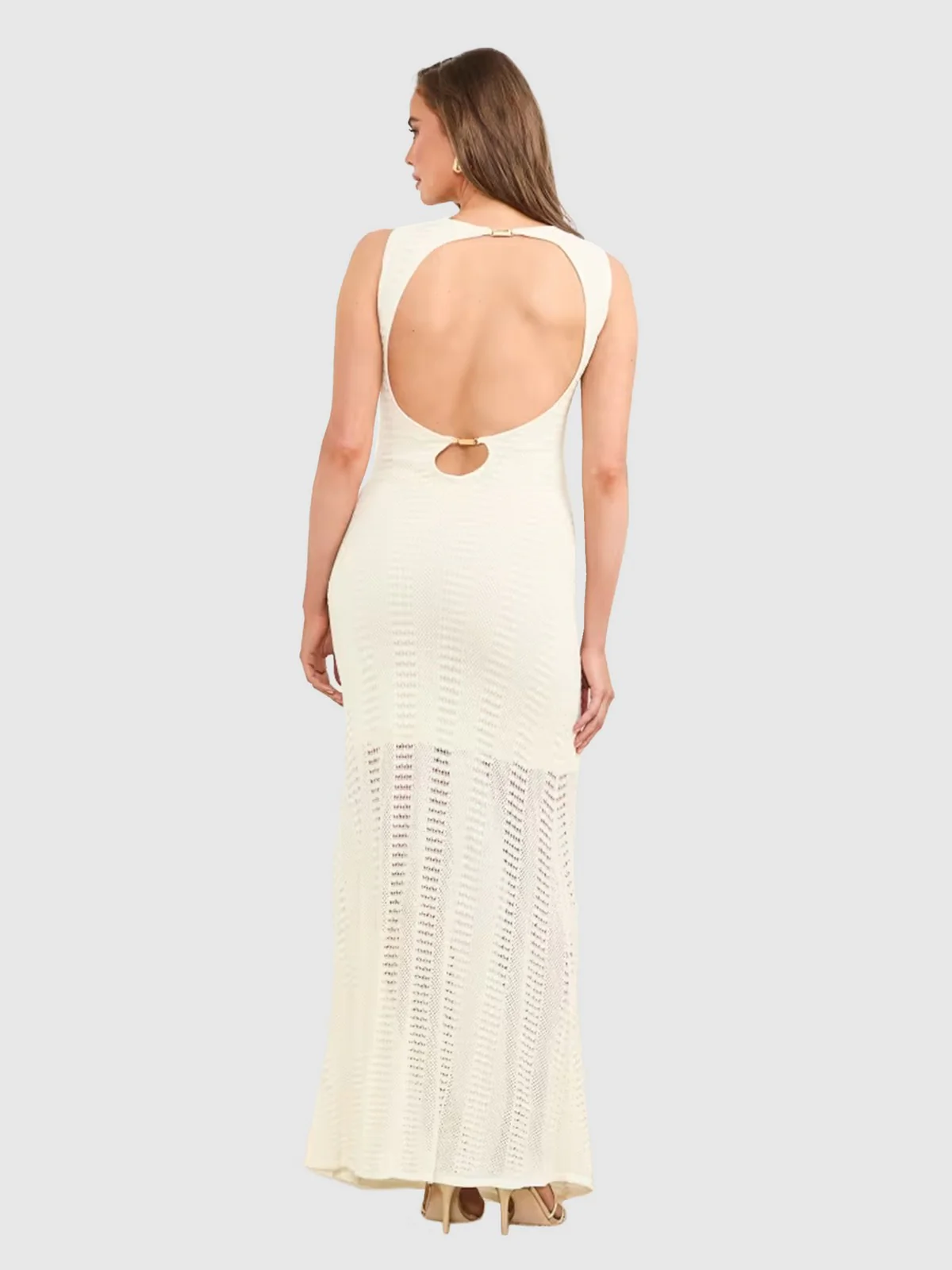 MARCIANO Abito Donna EMMA SL LONG SWTR DR 5GGK44 5869Z G053 Beige - Image 4