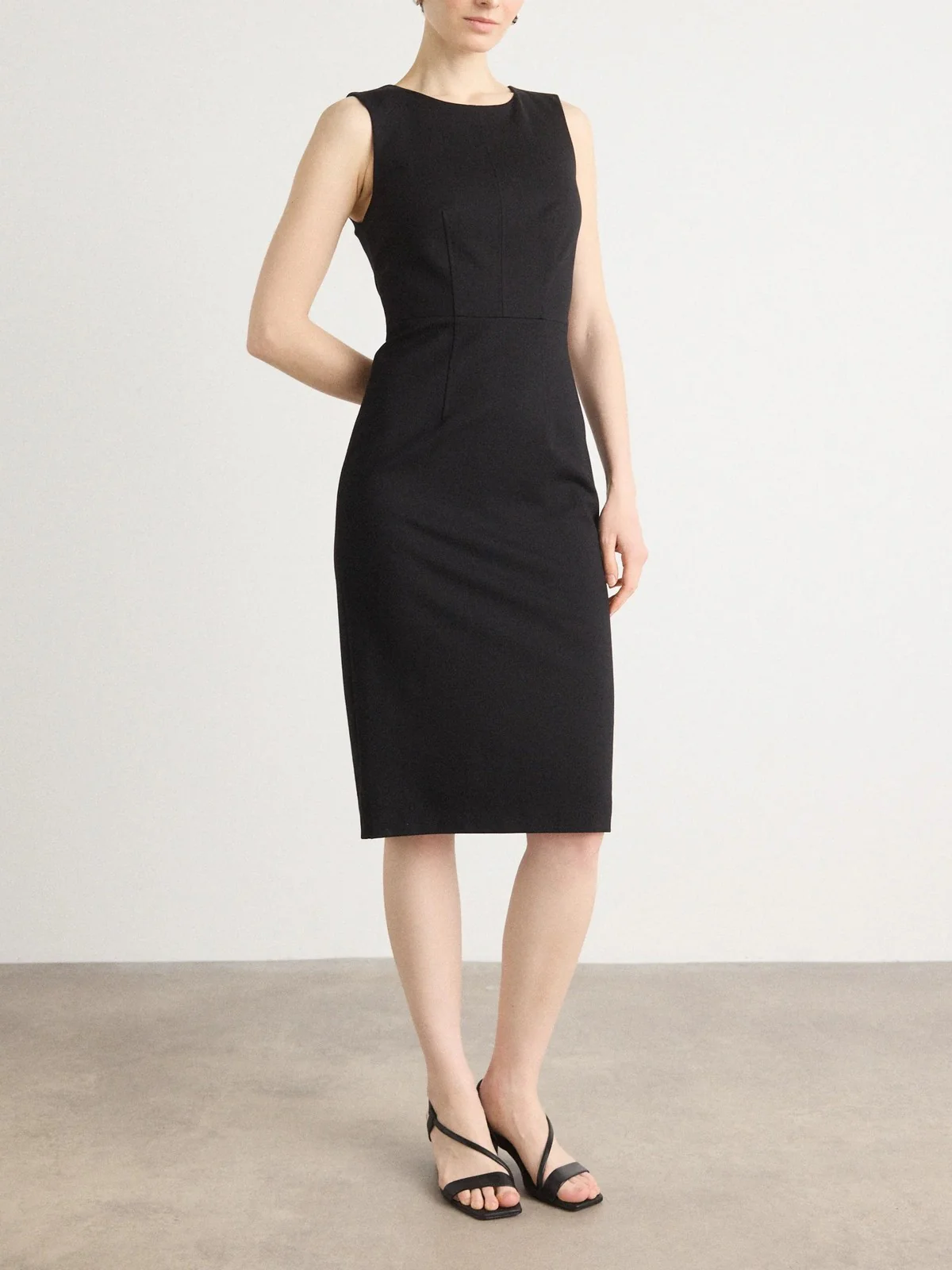 MARCIANO Abito Donna GWEN SL ZIP MIDI DRESS 5YGK30 7160A JBLK Jet Black A996 - Image 2