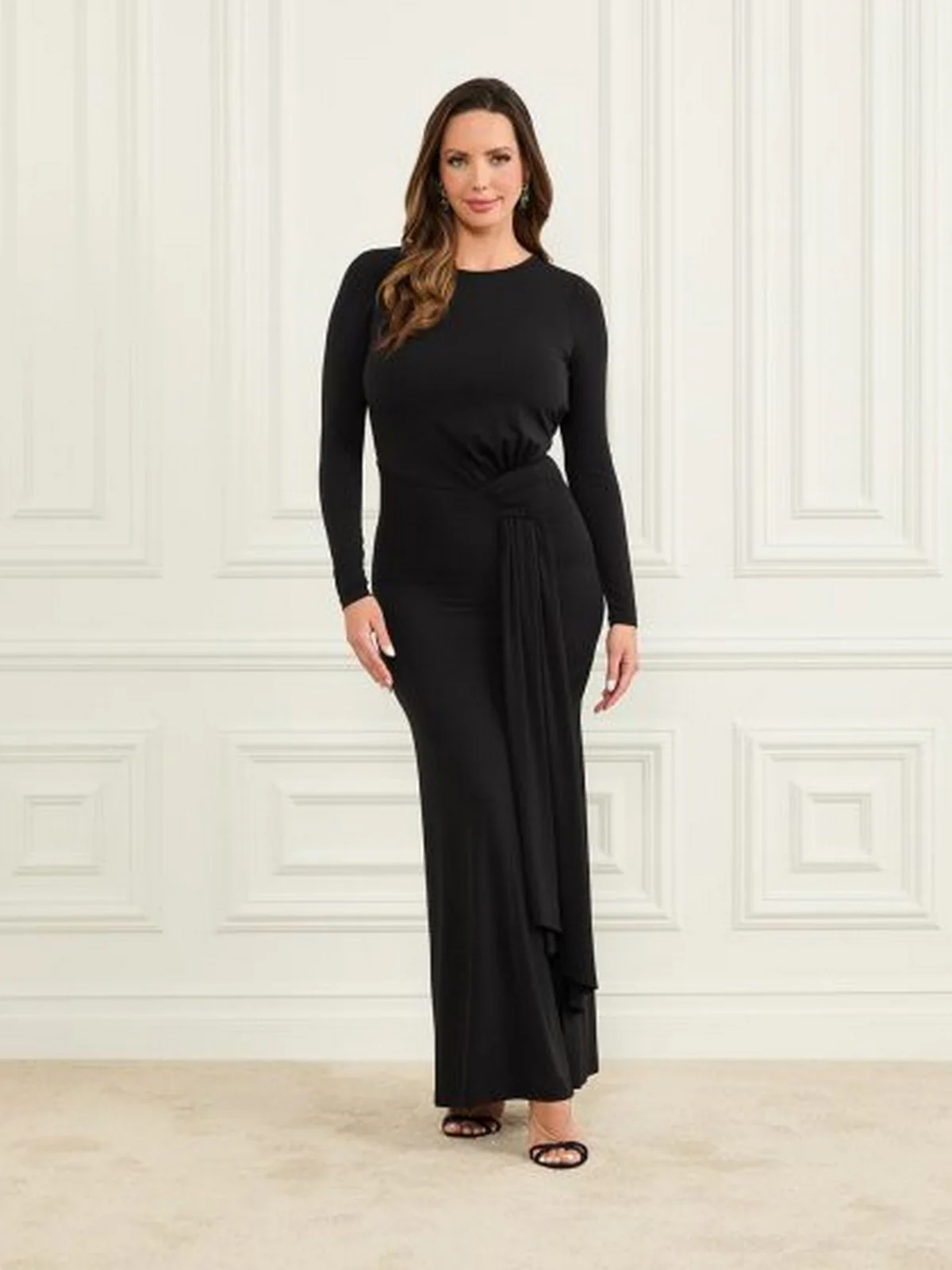 MARCIANO Abito Donna GWENDOLINE MAXI 5RGK73 6257A JBLK Nero - Image 3