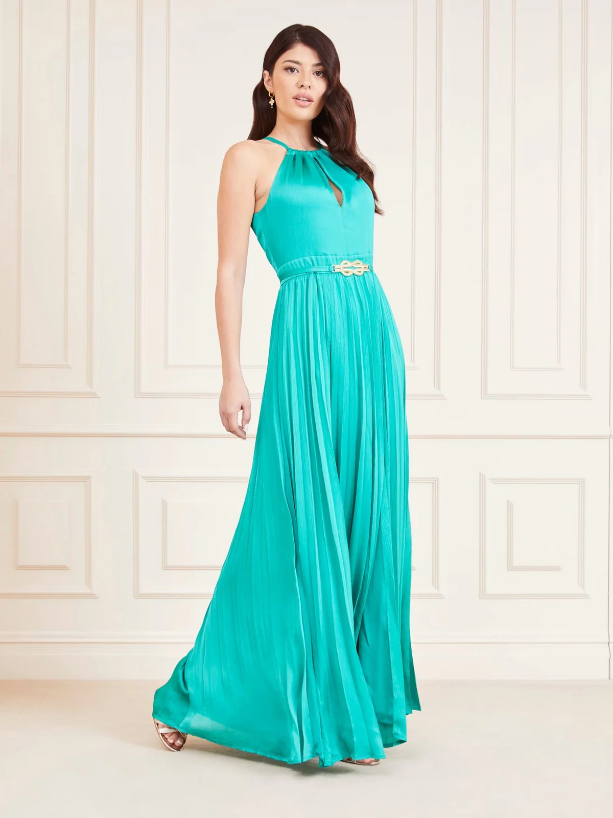 MARCIANO Abito Donna MINA LONG DRESS SOLI 4GGK14 7089A A73D Verde - Image 2