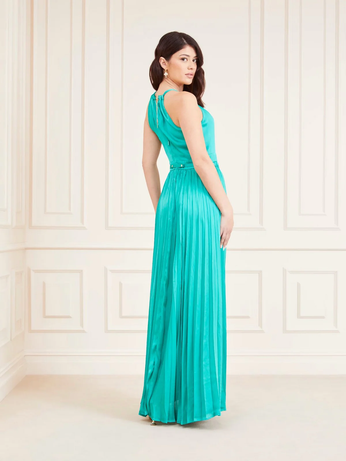 MARCIANO Abito Donna MINA LONG DRESS SOLI 4GGK14 7089A A73D Verde - Image 4