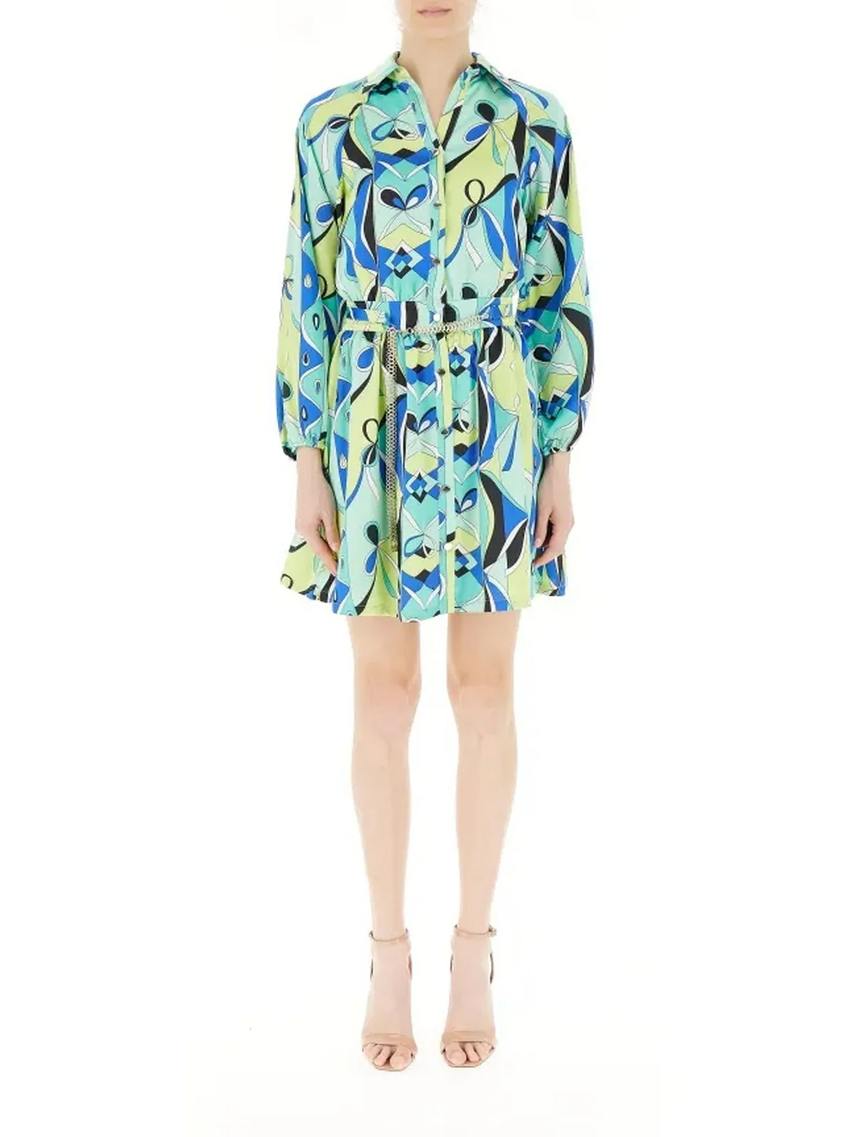 MARCIANO Abito Donna SLIPKNOT SHORT DRESS 4GGK26 7014A P8DJ Verde - Image 2