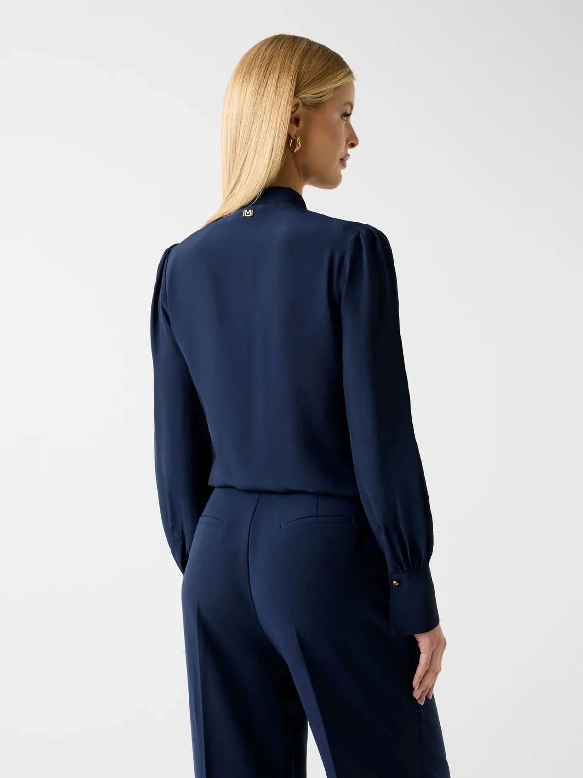 MARCIANO Blusa Donna FAITH LS TIE BLOUSE 6RGH15 7443A G77G SUITING BLUE - Image 3