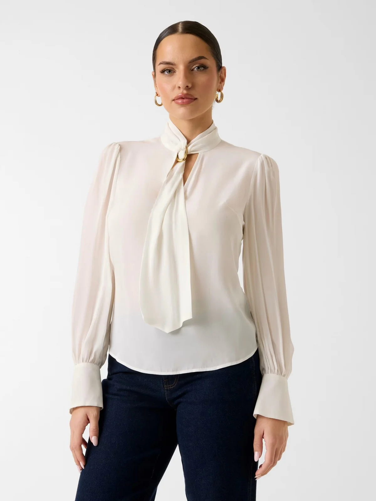 MARCIANO Blusa Donna FAITH LS TIE BLOUSE 6RGH15 7443A MCDM MACADAMIA - Image 2