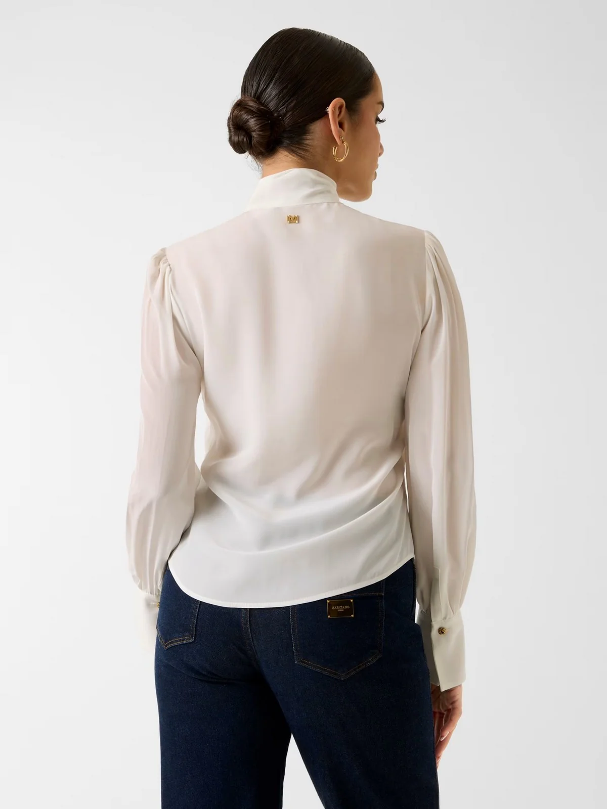 MARCIANO Blusa Donna FAITH LS TIE BLOUSE 6RGH15 7443A MCDM MACADAMIA - Image 3