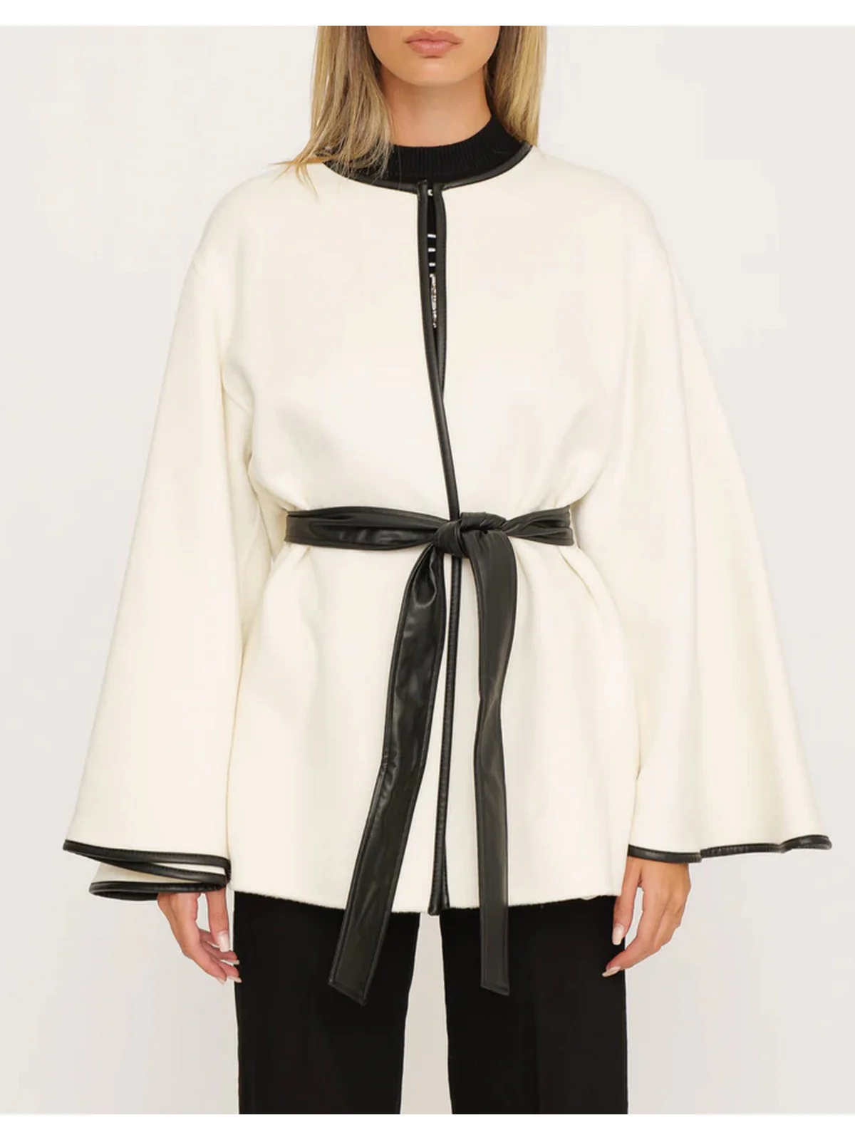 MARCIANO Cappotto Donna Corinne Belted Jacke 4YGL10 7125A G1CR Beige - Image 5
