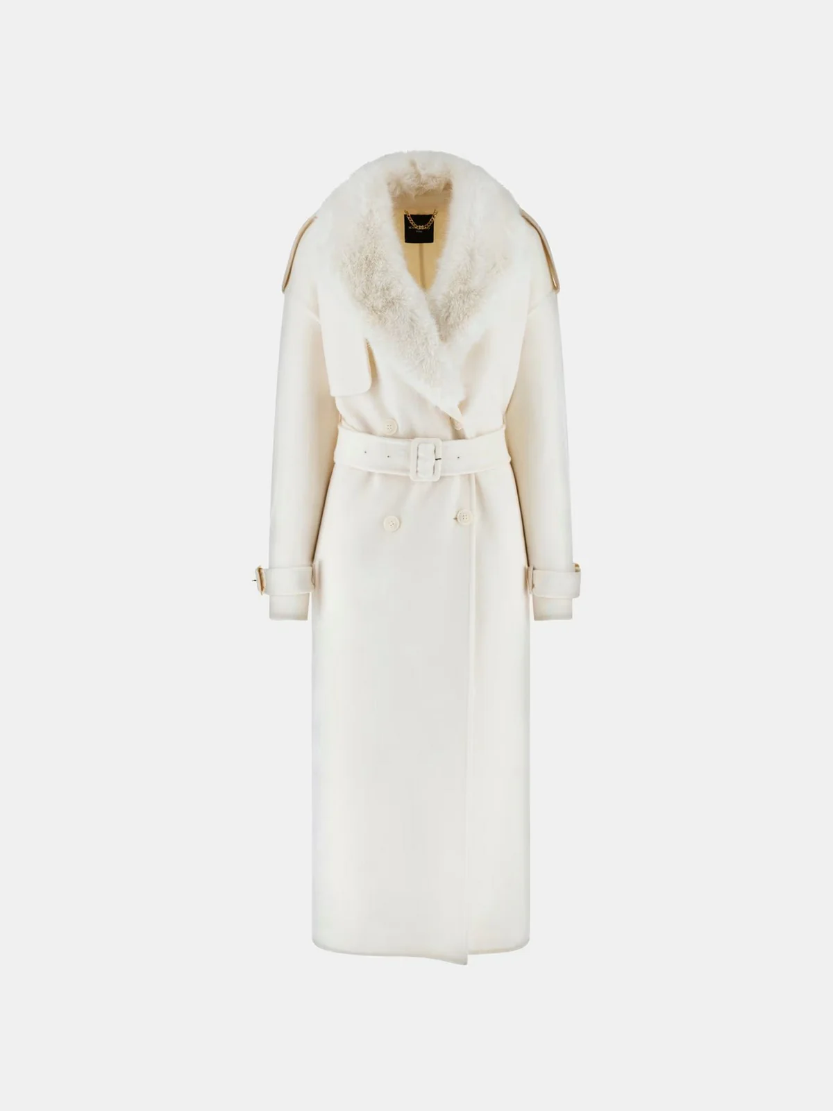 MARCIANO Cappotto Donna ELLA DOUBLE BREASTED COAT 5BGL02 7125A MCML MACADAMIA MULTI - Image 6