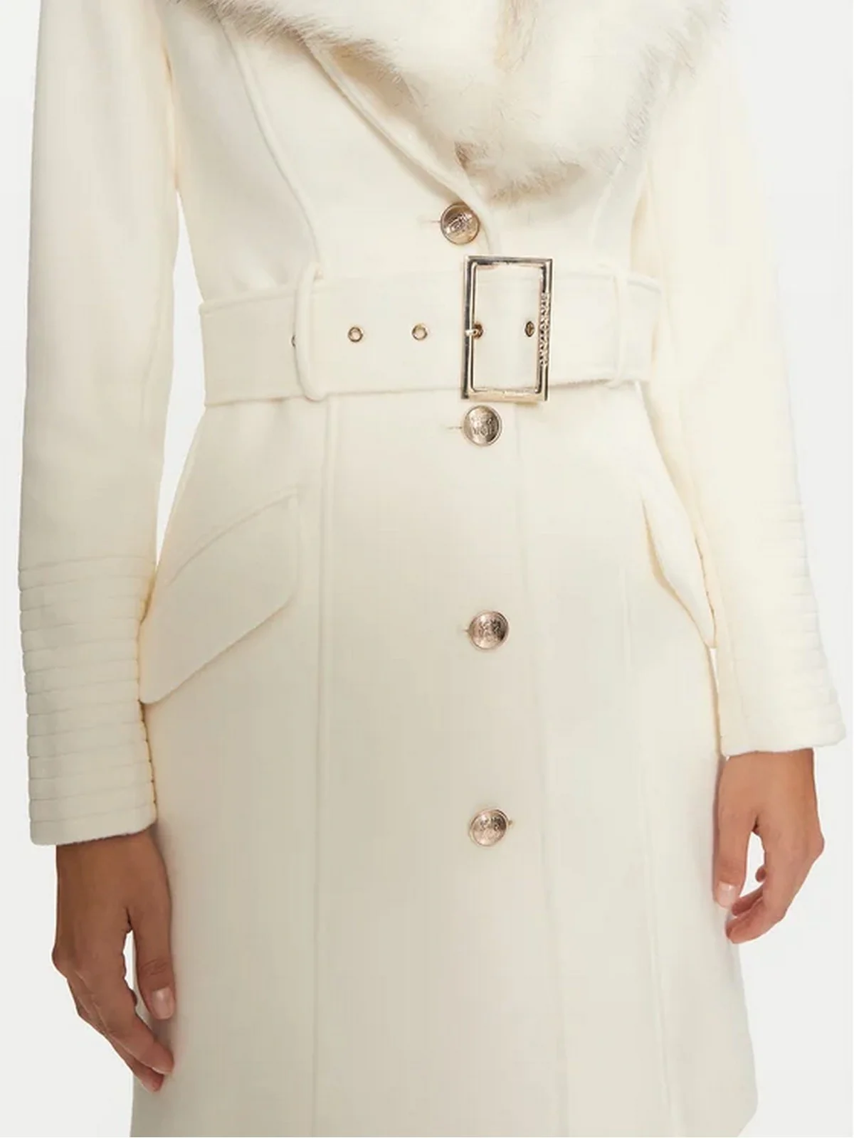 MARCIANO Cappotto Donna Loreta Coat 4BGL04 1799Z F1AB Beige - Image 3