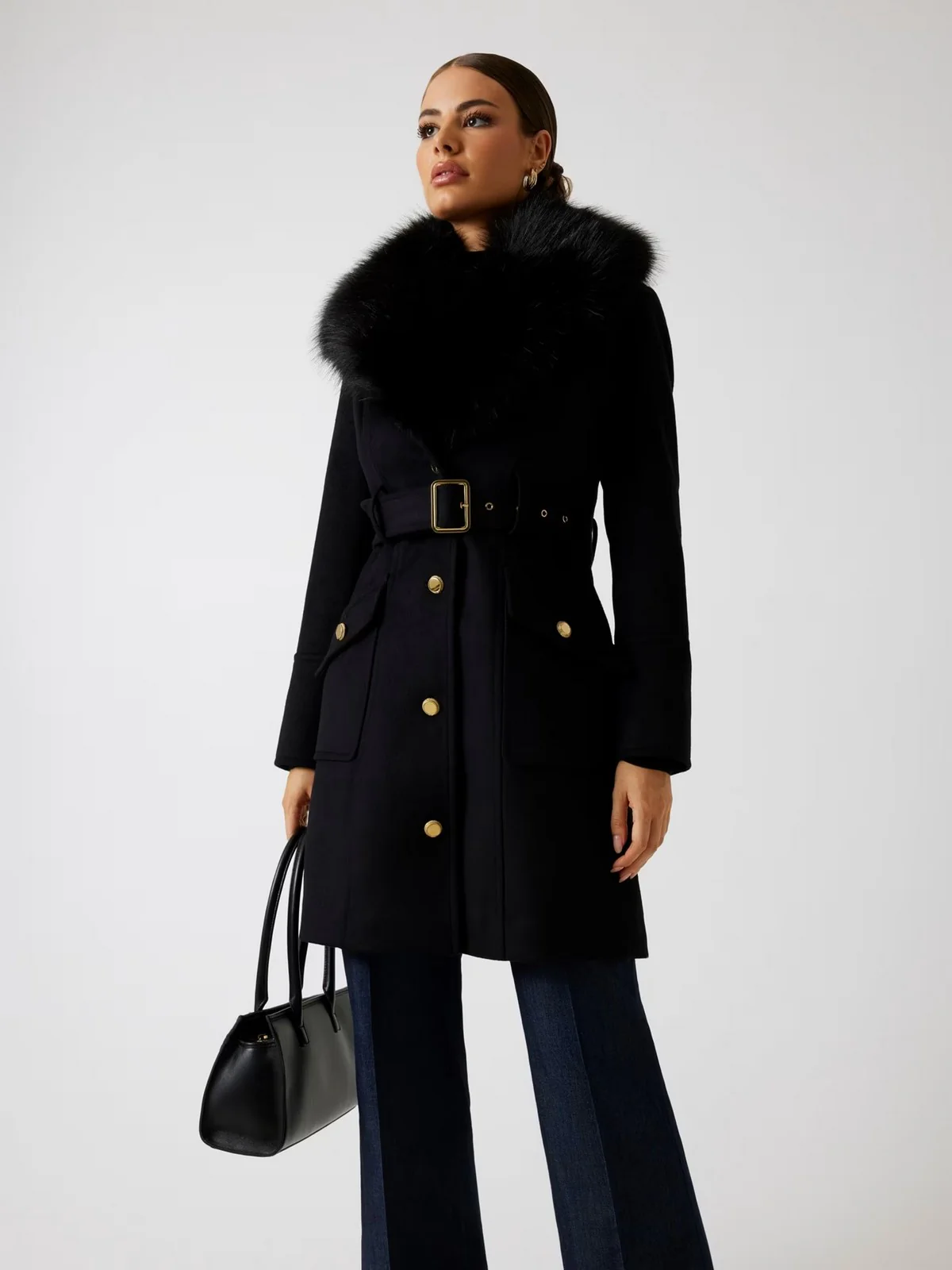 MARCIANO Cappotto Donna NEW ALICE COAT 5BGL26 1799Z JBLK Jet Black A996 - Image 2