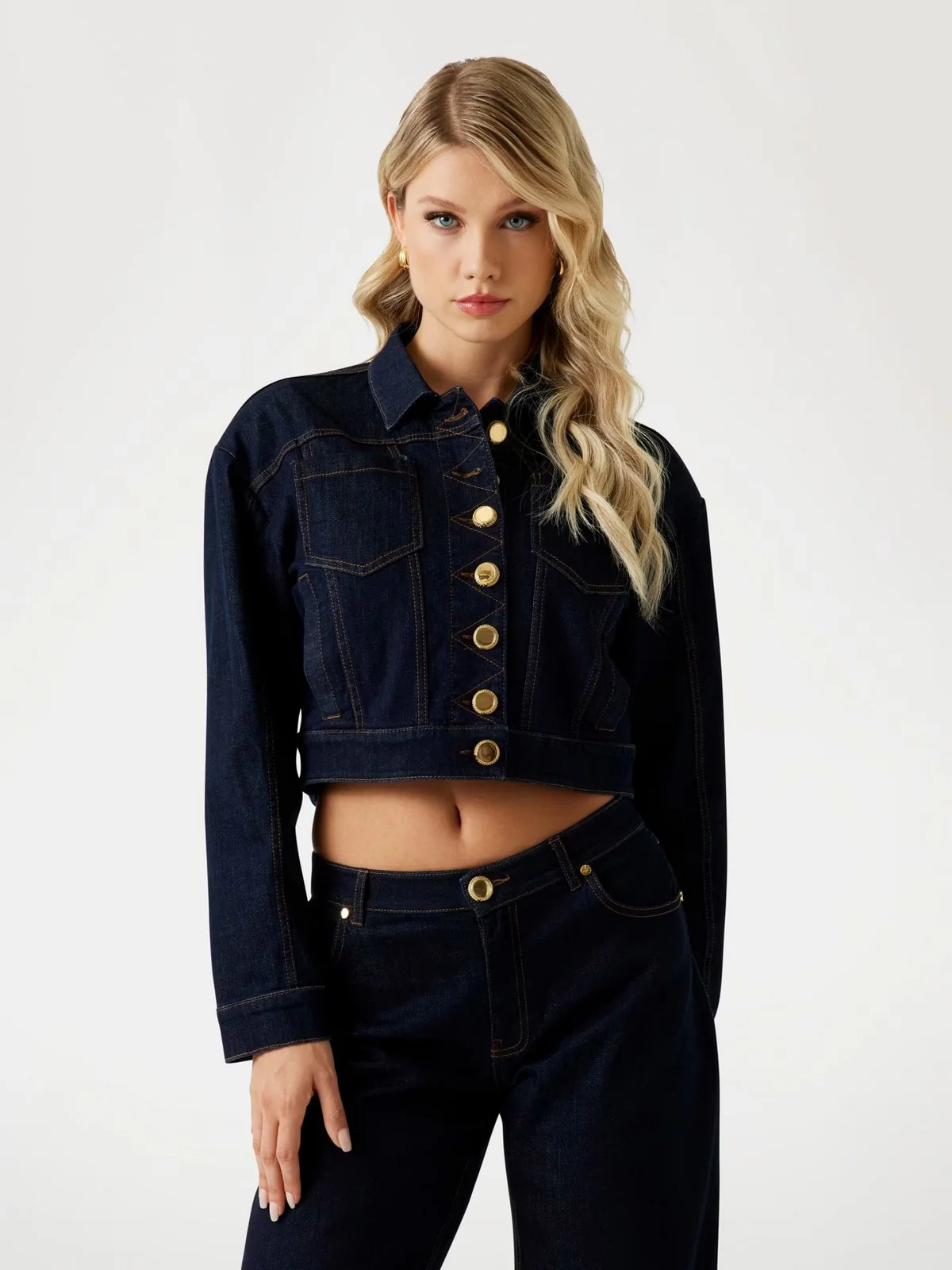 MARCIANO Giubbino Donna KYLIE DENIM JACKET 5YGN10 7347A RISW RINSE - Image 2