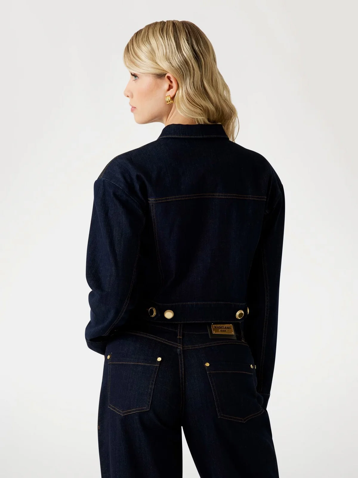 MARCIANO Giubbino Donna KYLIE DENIM JACKET 5YGN10 7347A RISW RINSE - Image 4
