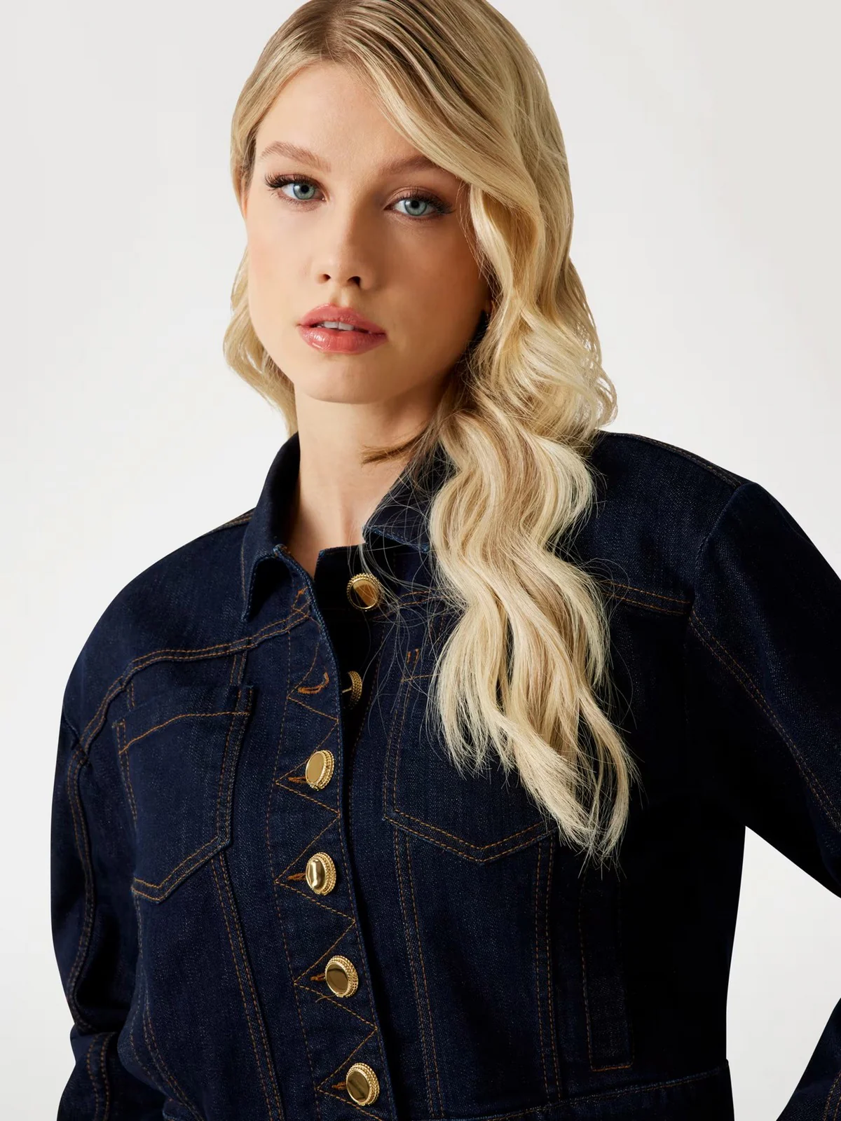 MARCIANO Giubbino Donna KYLIE DENIM JACKET 5YGN10 7347A RISW RINSE - Image 5